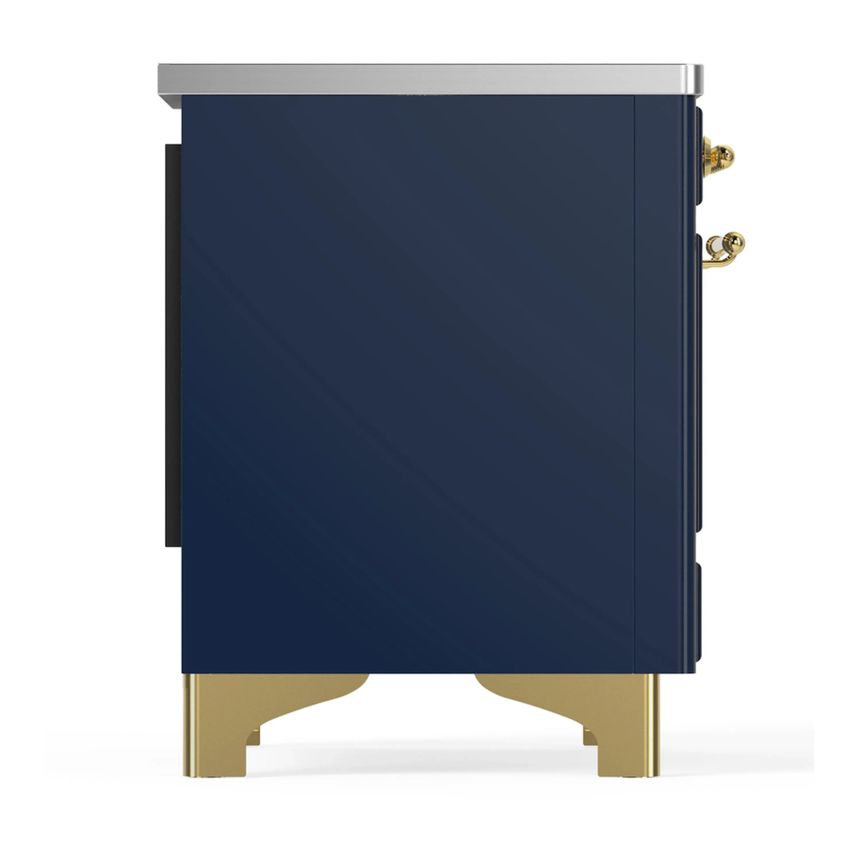 ILVE Majestic III 40-Inch Induction Range with 6 Induction Elements and Triple Glass Door Electric Oven in Mightnight Blue with Brass Trim (UMDIB40NR3MBG) - Image 8