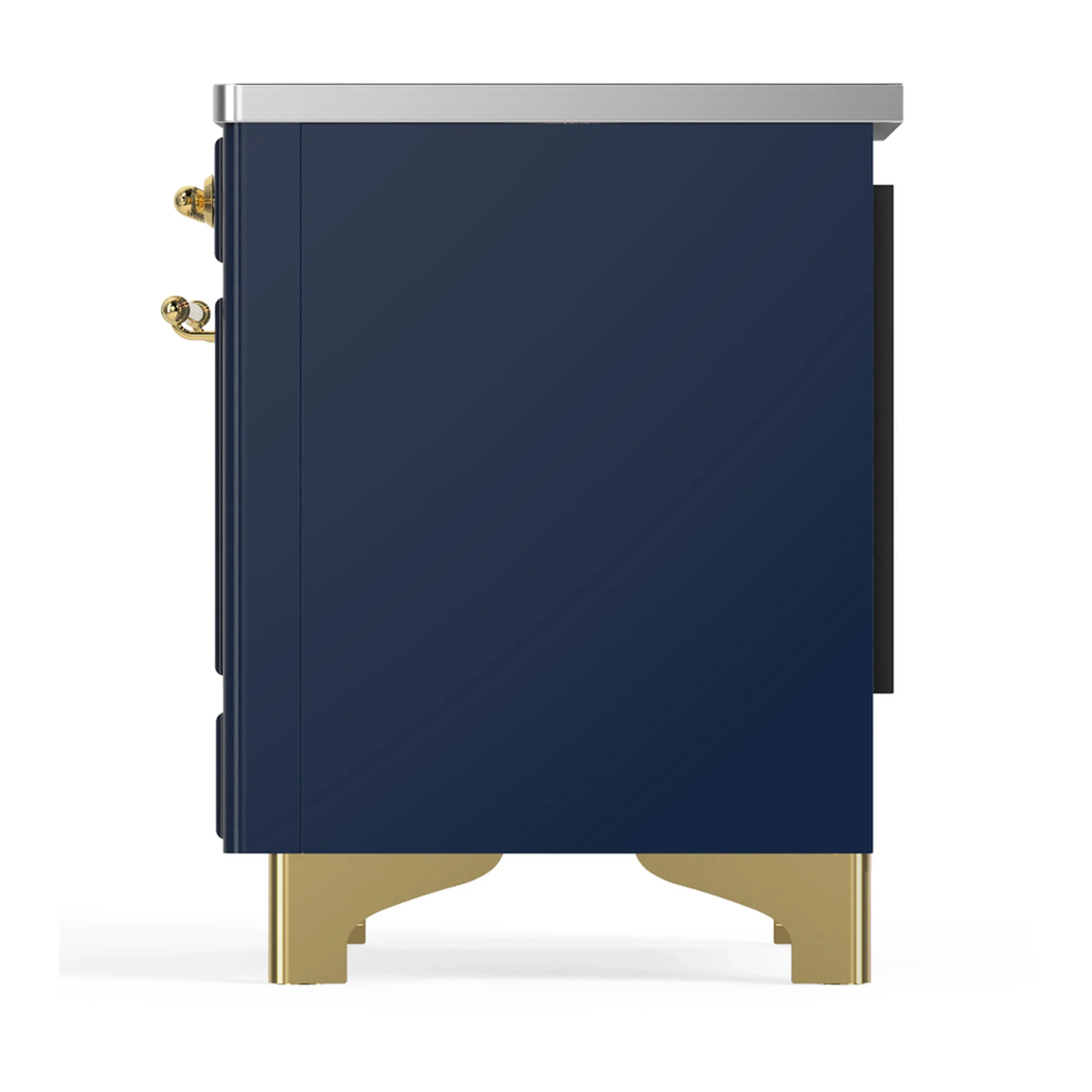 ILVE Majestic III 40-Inch Induction Range with 6 Induction Elements and Triple Glass Door Electric Oven in Mightnight Blue with Brass Trim (UMDIB40NR3MBG) - Image 9
