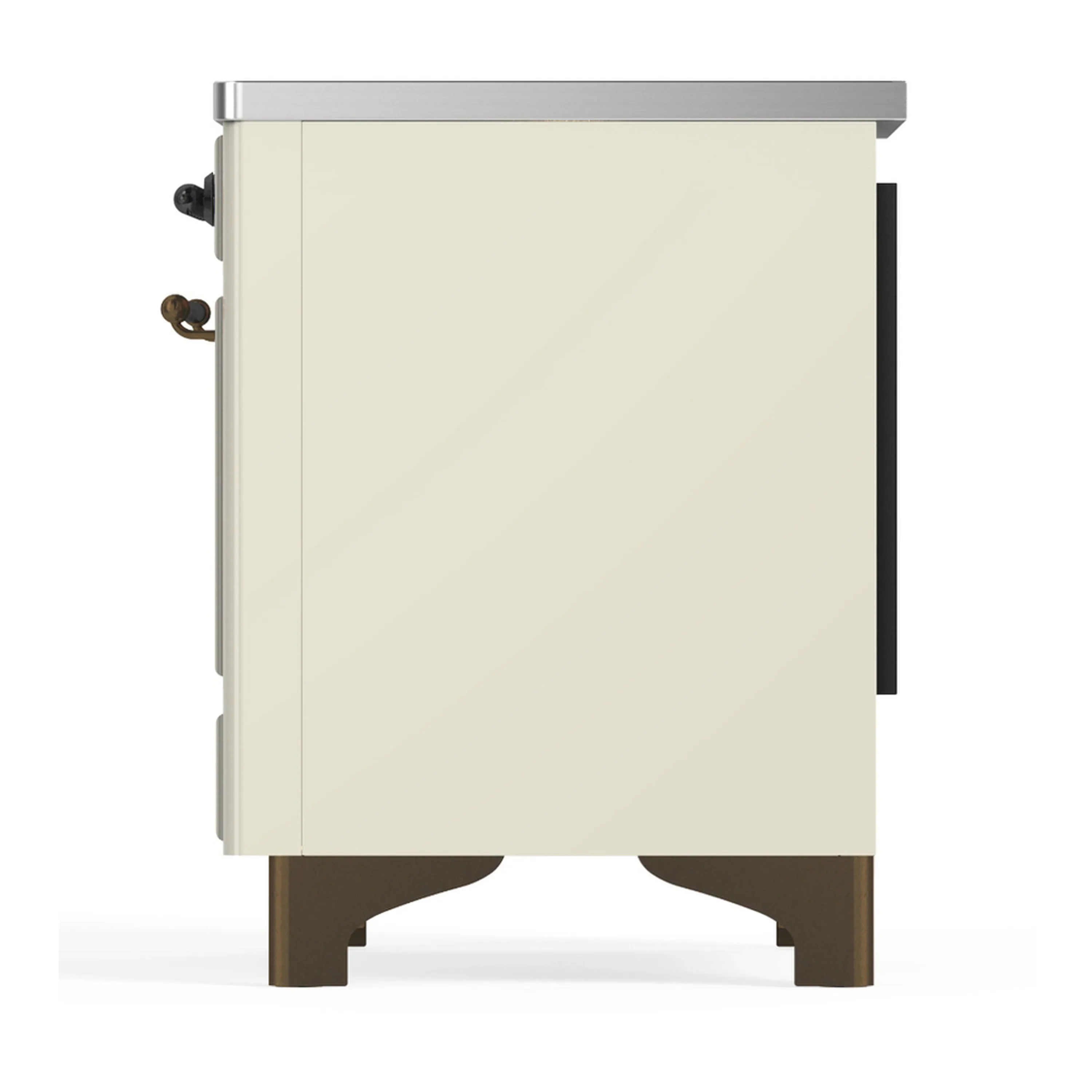 ILVE Majestic III 40-Inch Induction Range with 6 Induction Elements and Solid Door Electric Oven in Antique White with Burnished Trim (UMDIB40QNR3AWB) - Image 9