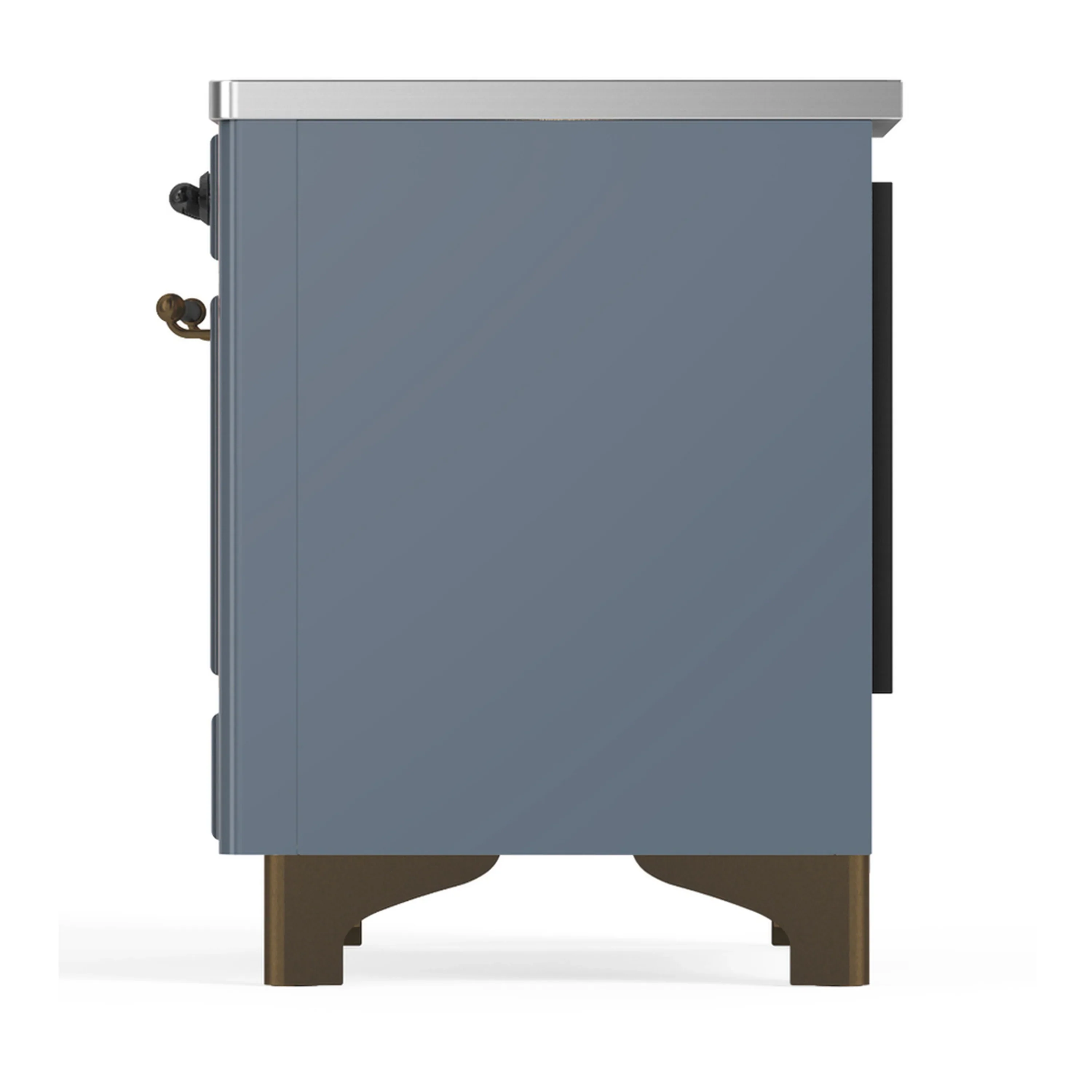 ILVE Majestic III 40-Inch Induction Range with 6 Induction Elements and Triple Glass Door Electric Oven in Blue Grey with Burnished Trim (UMDIB40NR3BGB) - Image 9
