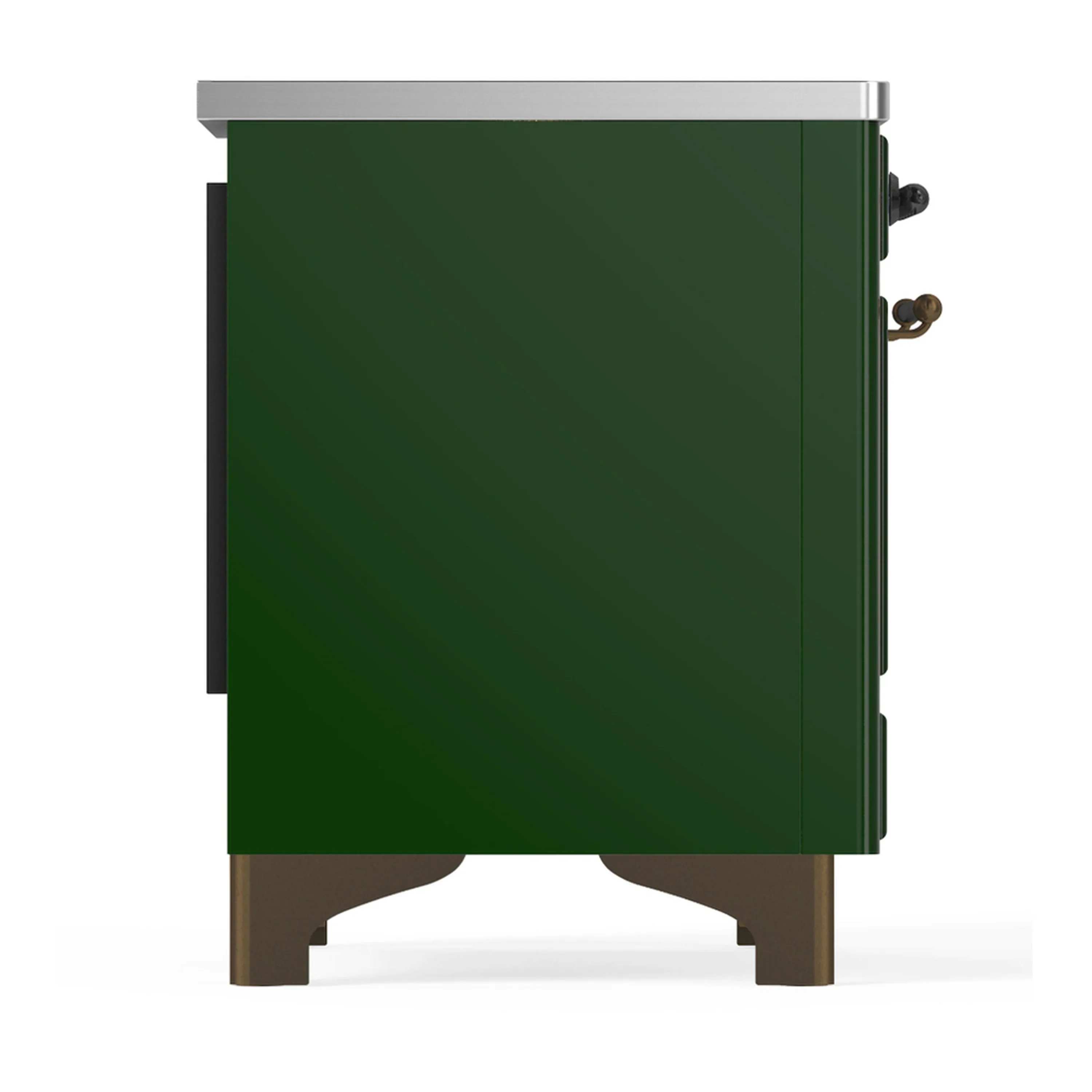 ILVE Majestic III 40-Inch Induction Range with 6 Induction Elements and Triple Glass Door Electric Oven in Emerald Green with Burnished Trim (UMDIB40NR3EGB) - Image 8