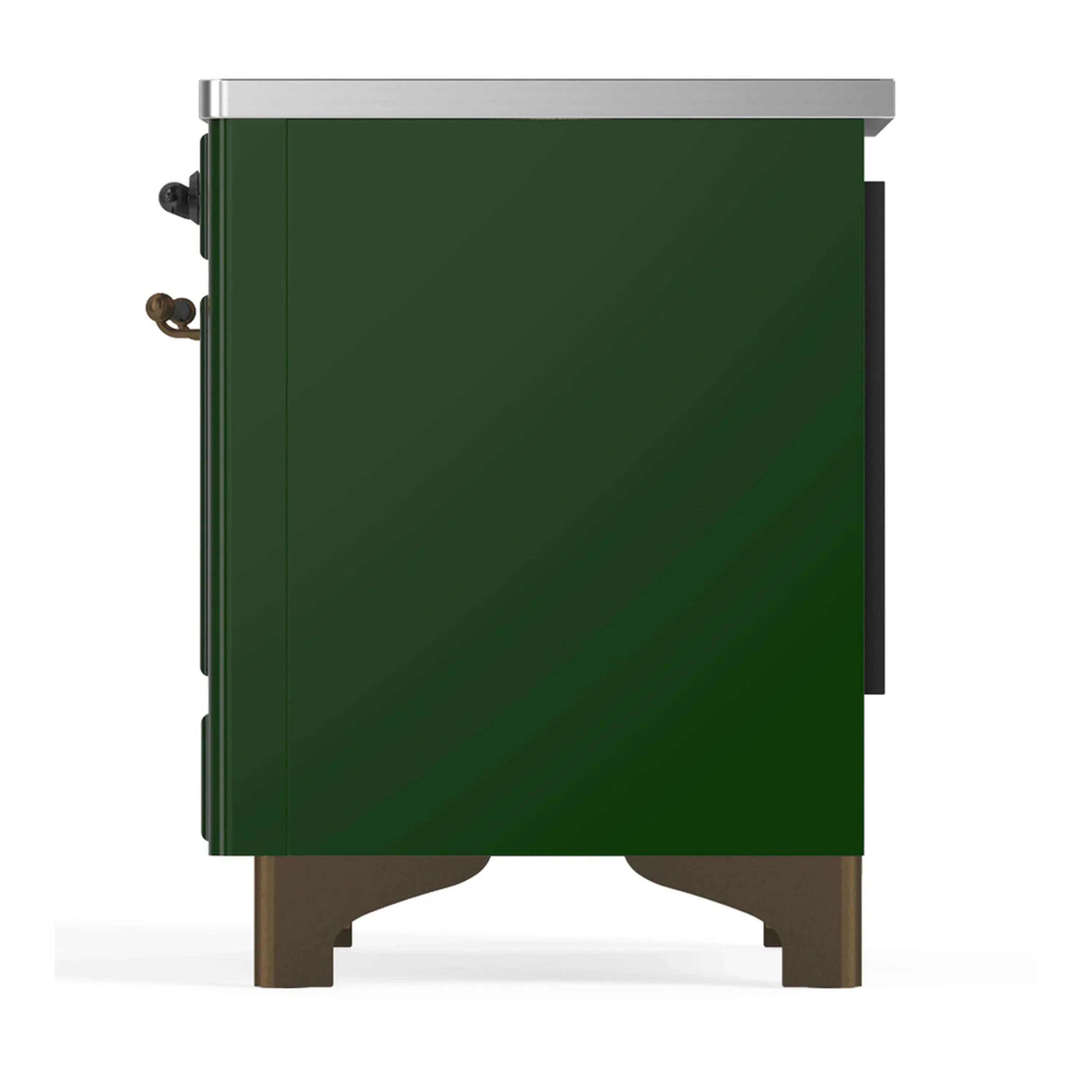 ILVE Majestic III 40-Inch Induction Range with 6 Induction Elements and Triple Glass Door Electric Oven in Emerald Green with Burnished Trim (UMDIB40NR3EGB) - Image 9