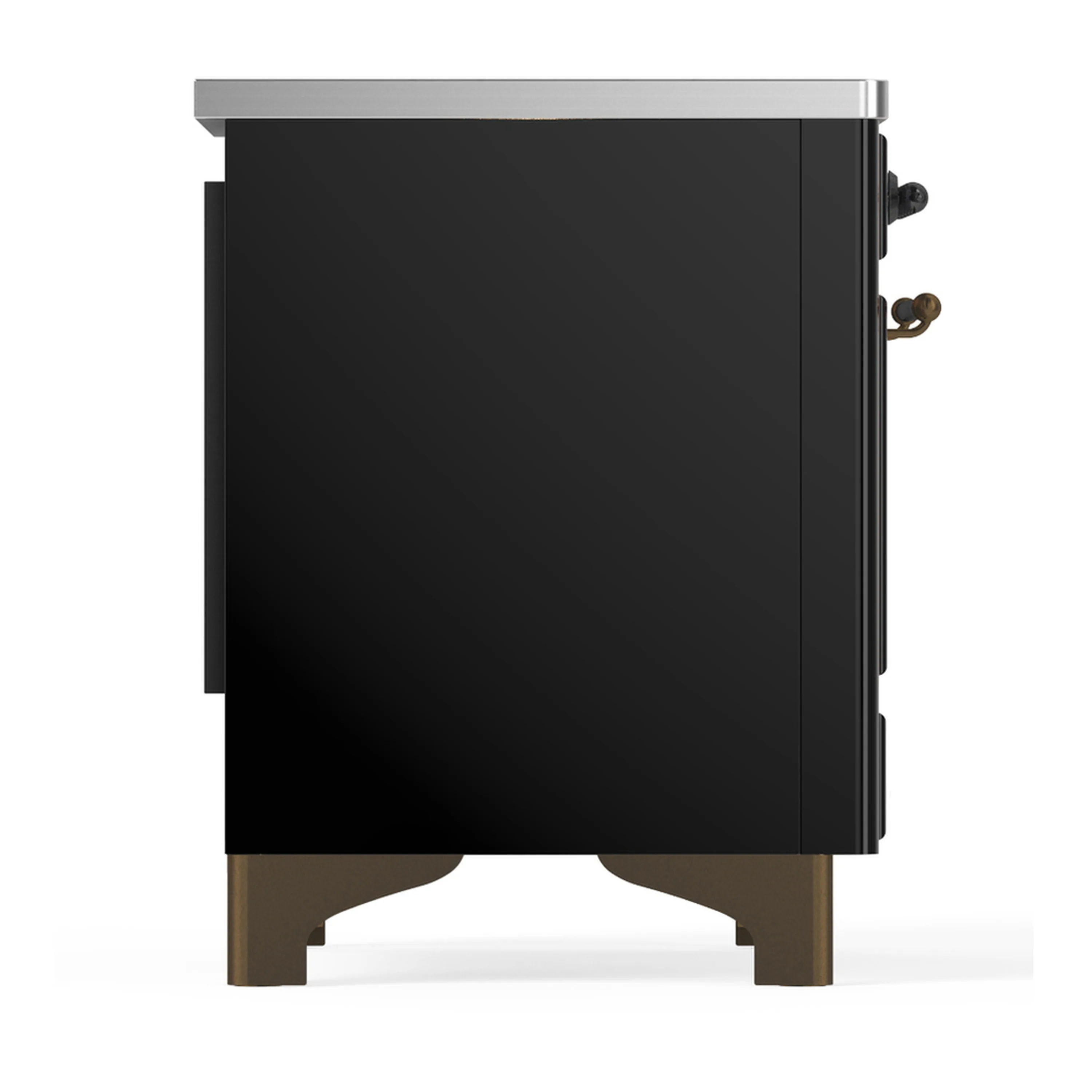 ILVE Majestic III 40-Inch Induction Range with 6 Induction Elements and Triple Glass Door Electric Oven in Glossy Black with Burnished Trim (UMDIB40NR3BKB) - Image 8