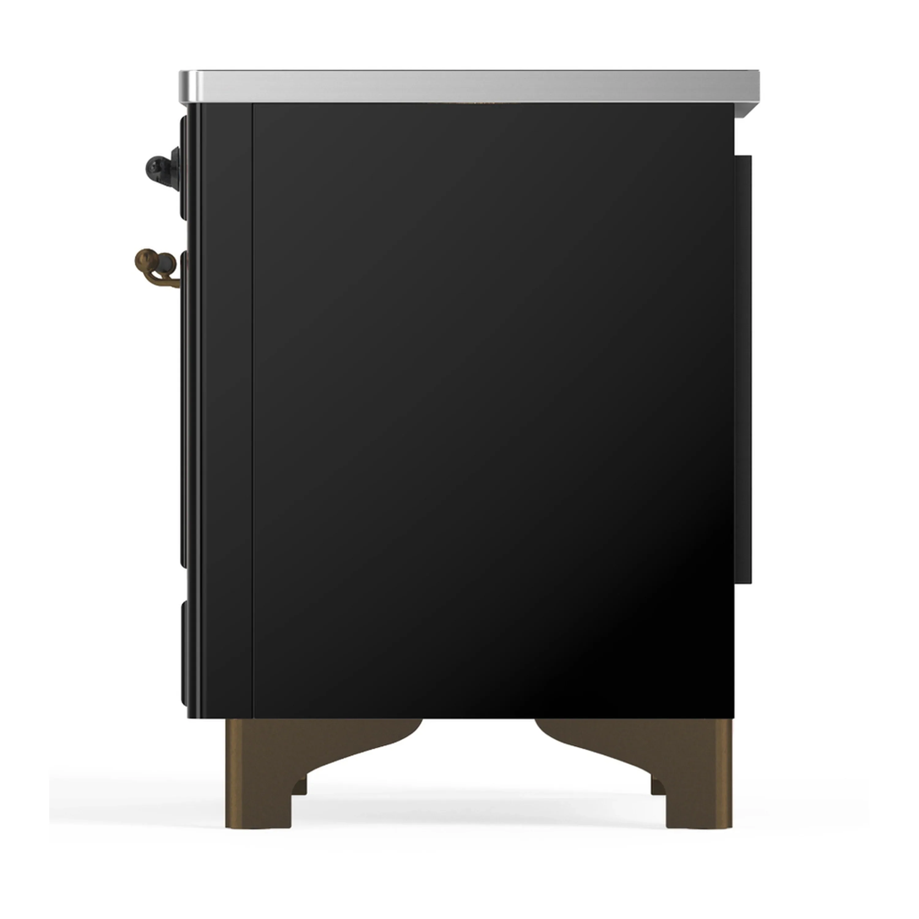 ILVE Majestic III 40-Inch Induction Range with 6 Induction Elements and Triple Glass Door Electric Oven in Glossy Black with Burnished Trim (UMDIB40NR3BKB) - Image 9