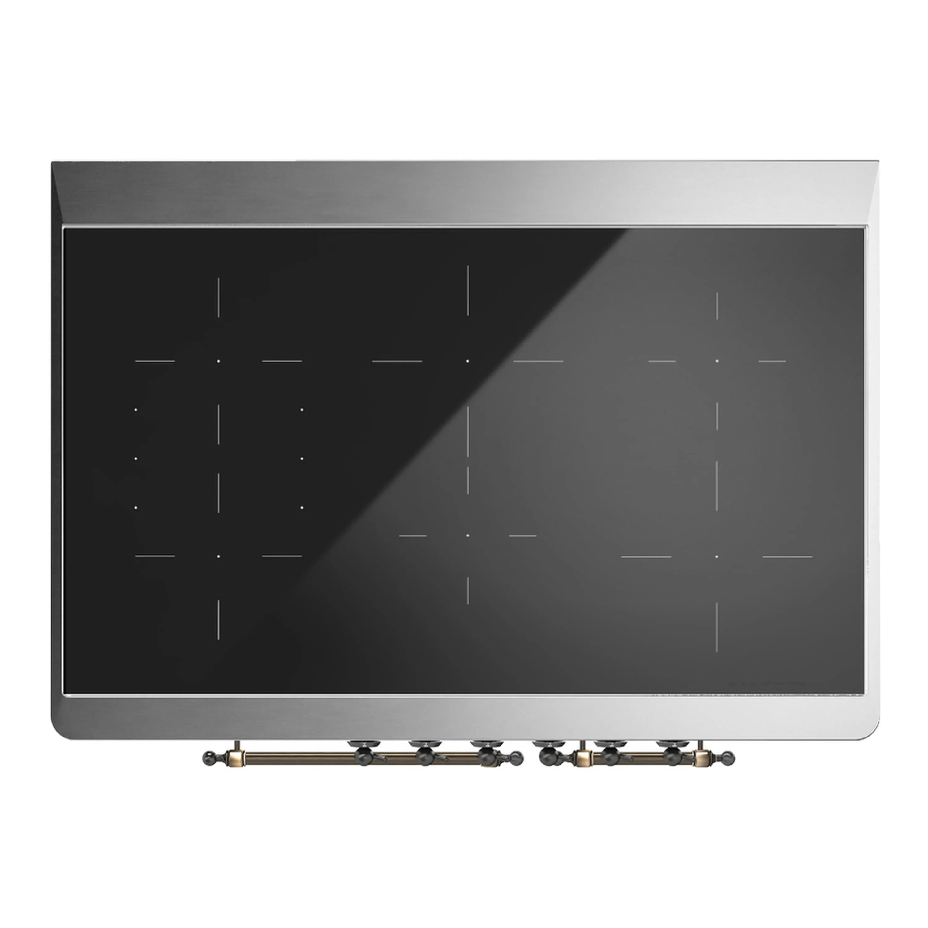 ILVE Majestic III 40-Inch Induction Range with 6 Induction Elements and Triple Glass Door Electric Oven in Matte Graphite with Burnished Trim (UMDIB40NR3MGB) - Image 2