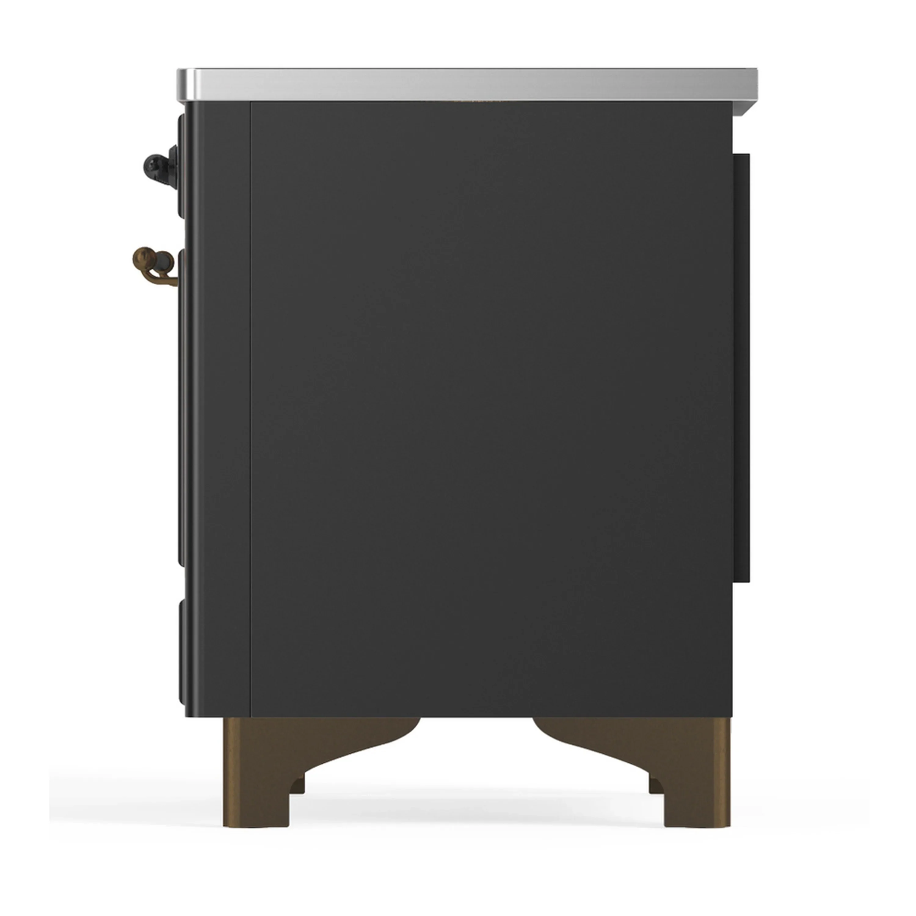 ILVE Majestic III 40-Inch Induction Range with 6 Induction Elements and Solid Door Electric Oven in Matte Graphite with Burnished Trim (UMDIB40QNR3MGB) - Image 9