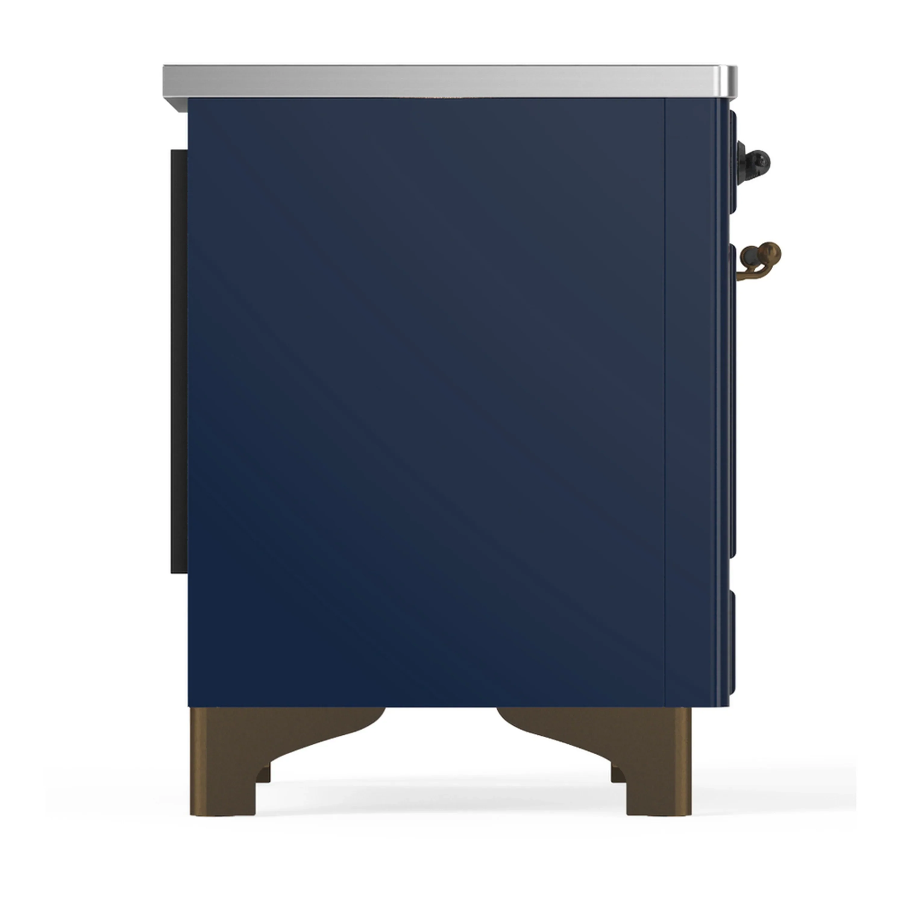 ILVE Majestic III 40-Inch Induction Range with 6 Induction Elements and Triple Glass Door Electric Oven in Mightnight Blue with Burnished Trim (UMDIB40NR3MBB) - Image 8