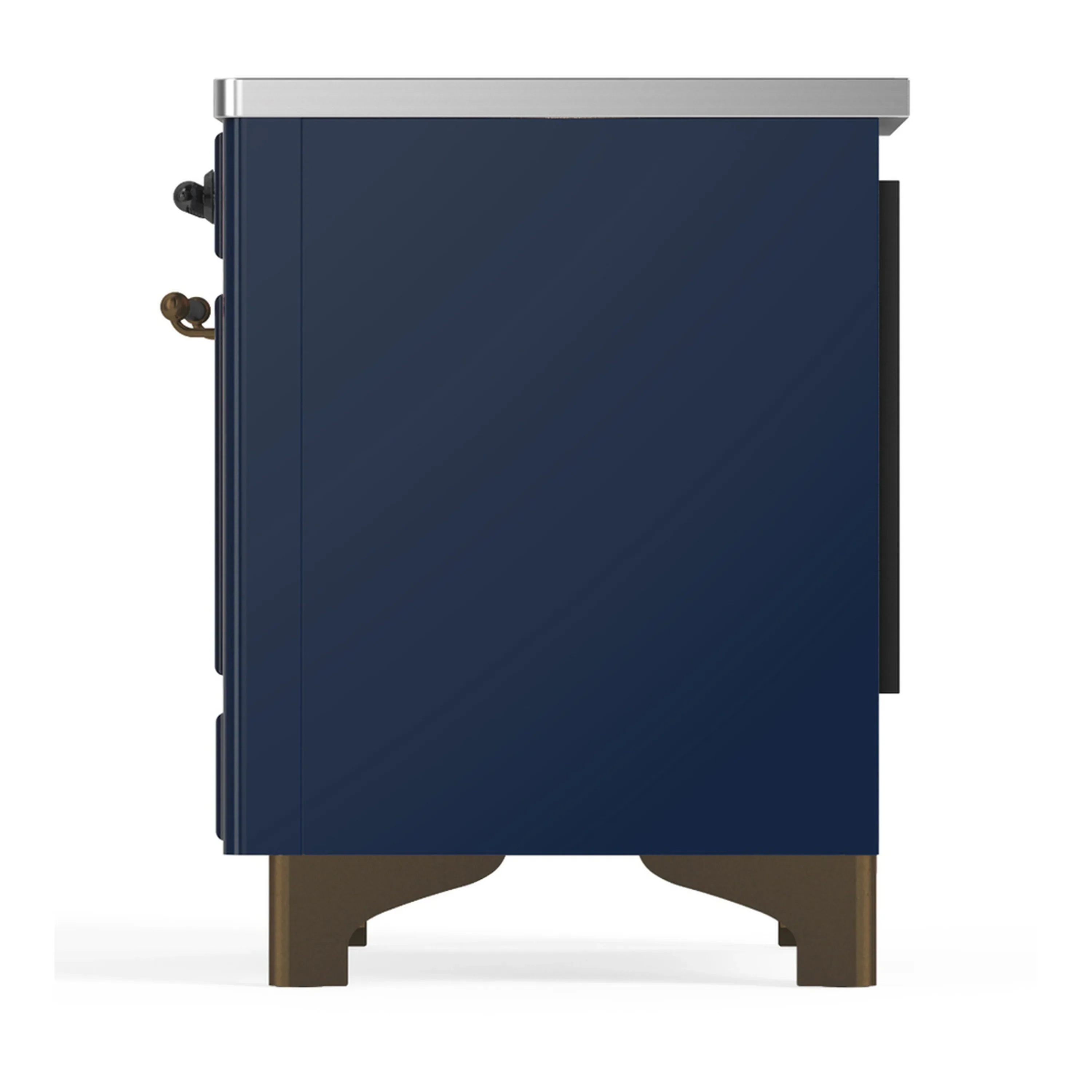 ILVE Majestic III 40-Inch Induction Range with 6 Induction Elements and Triple Glass Door Electric Oven in Mightnight Blue with Burnished Trim (UMDIB40NR3MBB) - Image 9