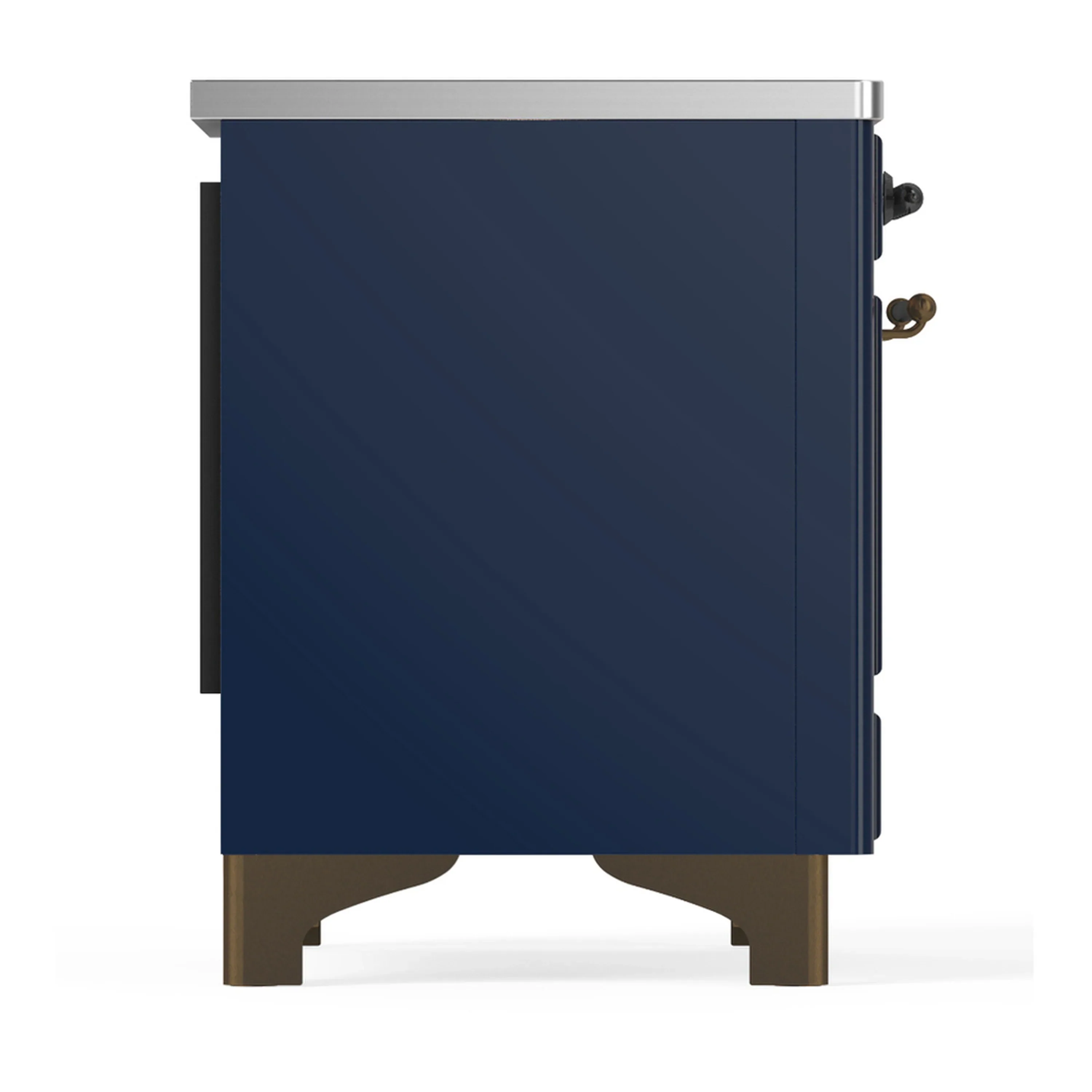 ILVE Majestic III 40-Inch Induction Range with 6 Induction Elements and Solid Door Electric Oven in Mightnight Blue with Burnished Trim (UMDIB40QNR3MBB) - Image 8