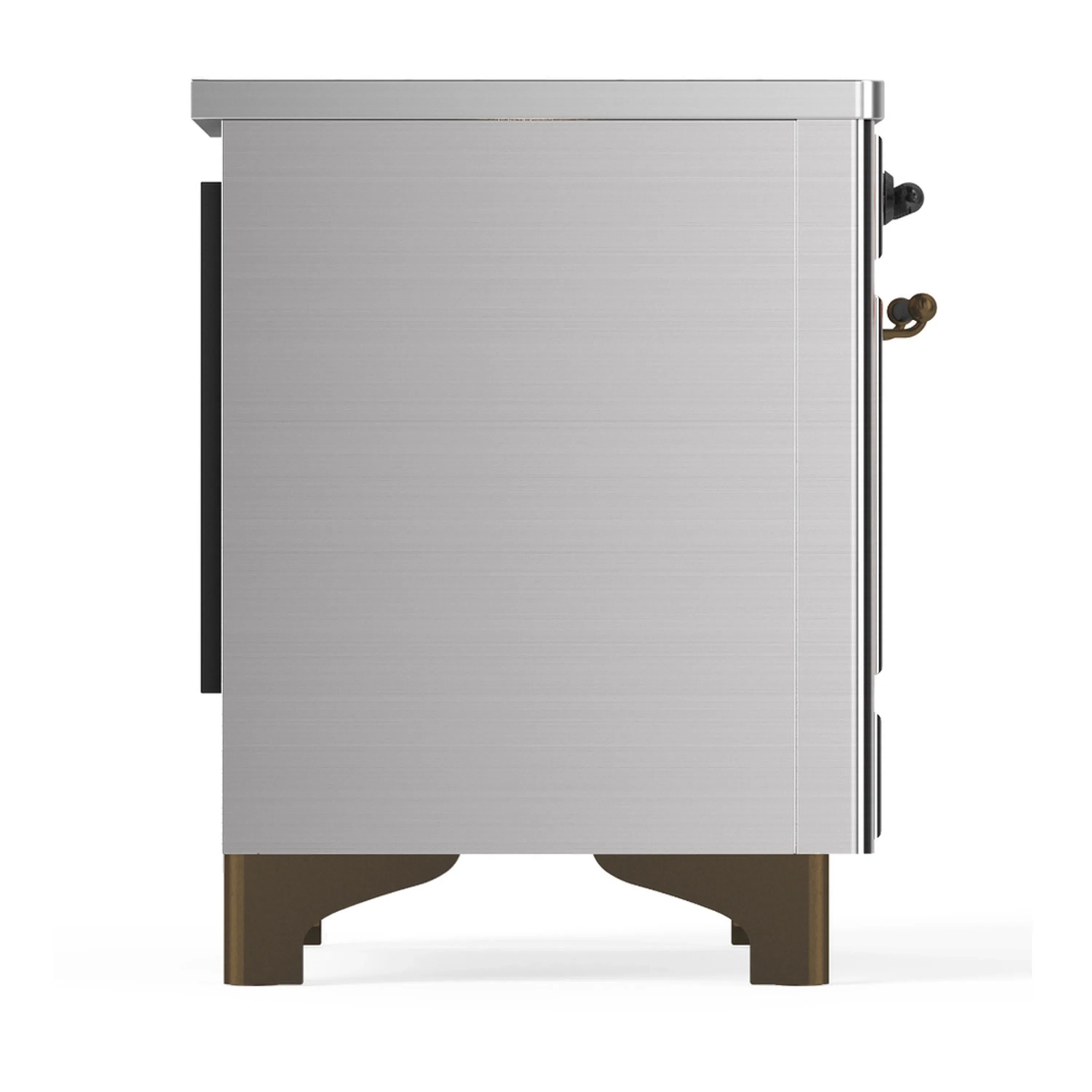 ILVE Majestic III 40-Inch Induction Range with 6 Induction Elements and Solid Door Electric Oven in Stainless Steel with Burnished Trim (UMDIB40QNR3SSB) - Image 8