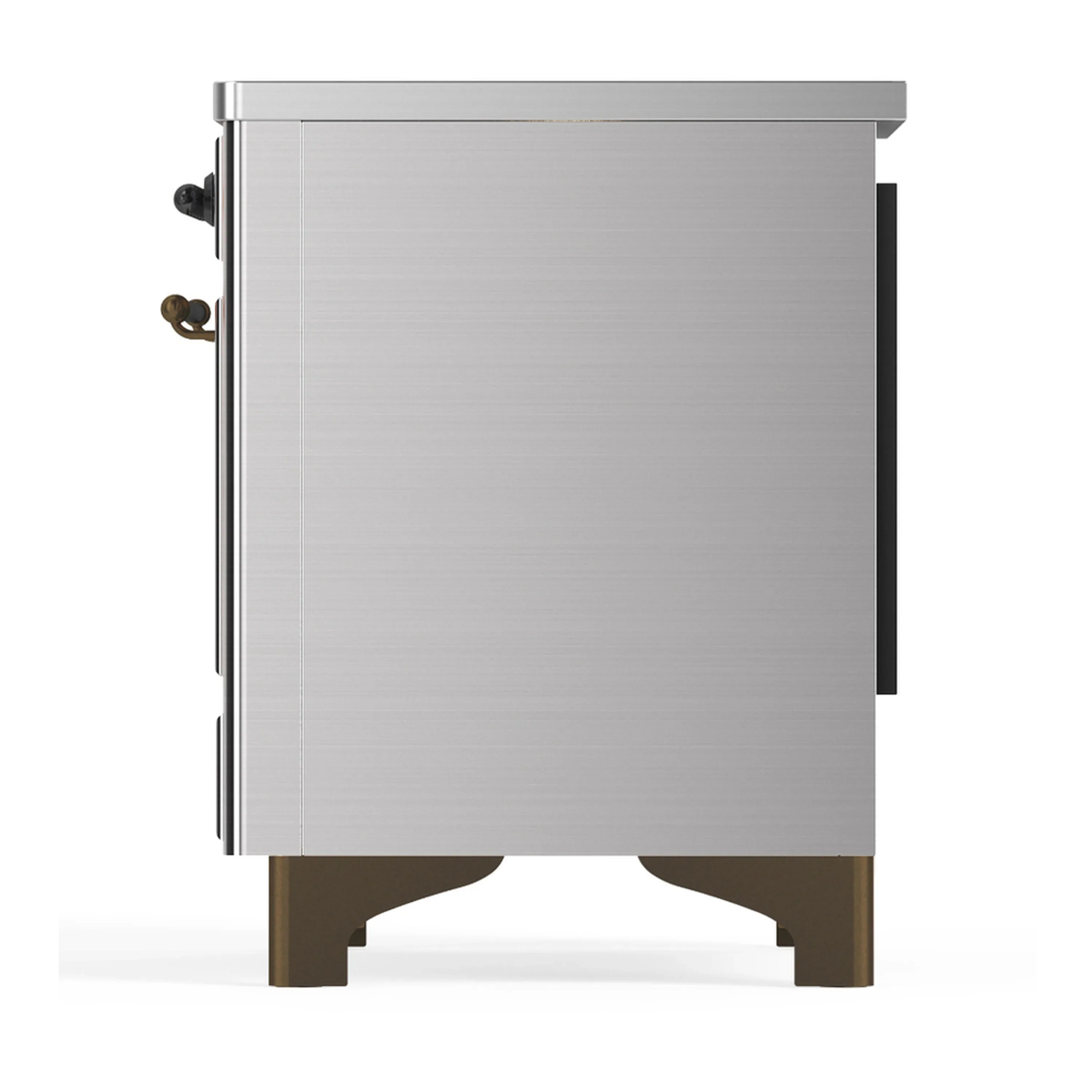 ILVE Majestic III 40-Inch Induction Range with 6 Induction Elements and Solid Door Electric Oven in Stainless Steel with Burnished Trim (UMDIB40QNR3SSB) - Image 9
