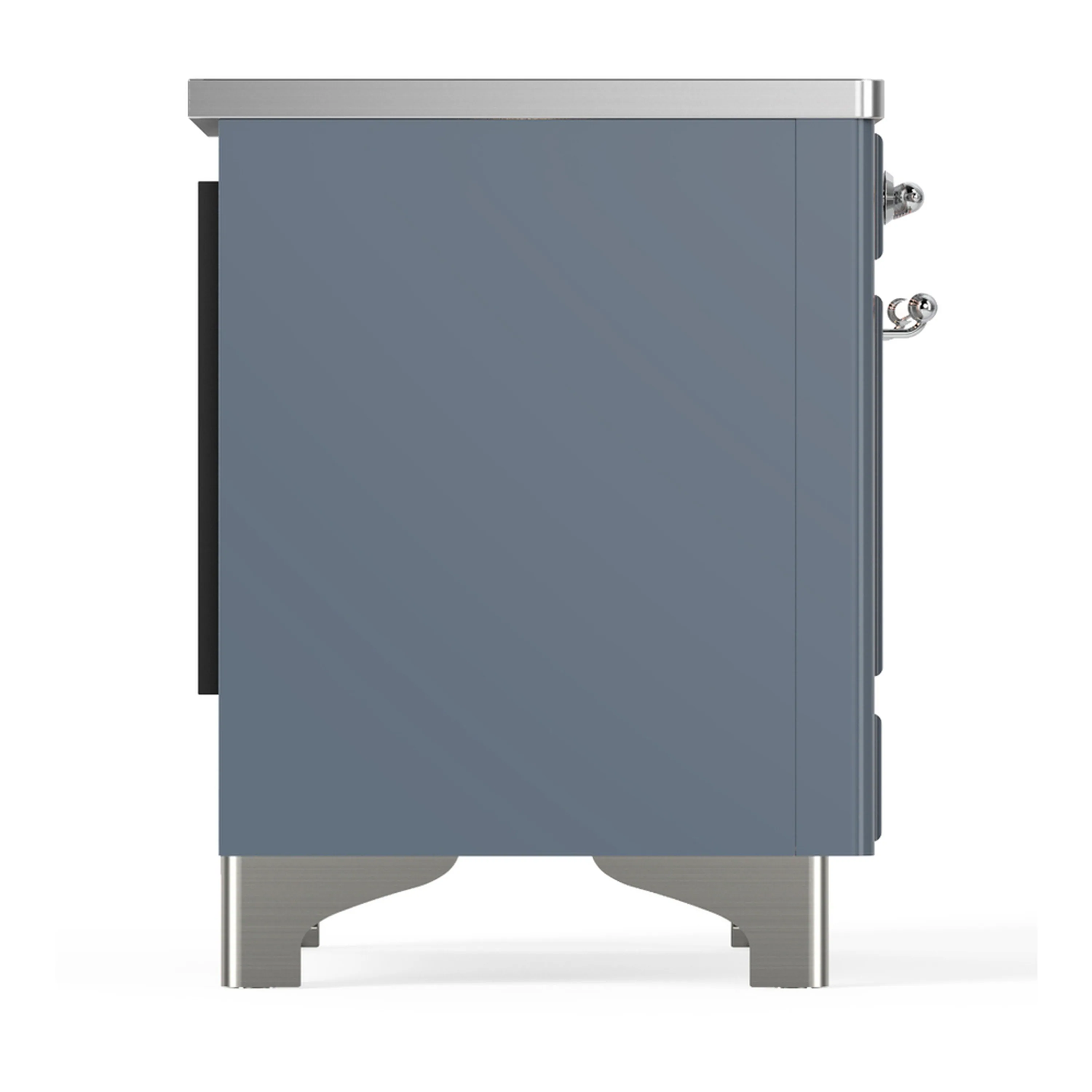 ILVE Majestic III 40-Inch Induction Range with 6 Induction Elements and Triple Glass Door Electric Oven in Blue Grey with Chrome Trim (UMDIB40NR3BGC) - Image 8
