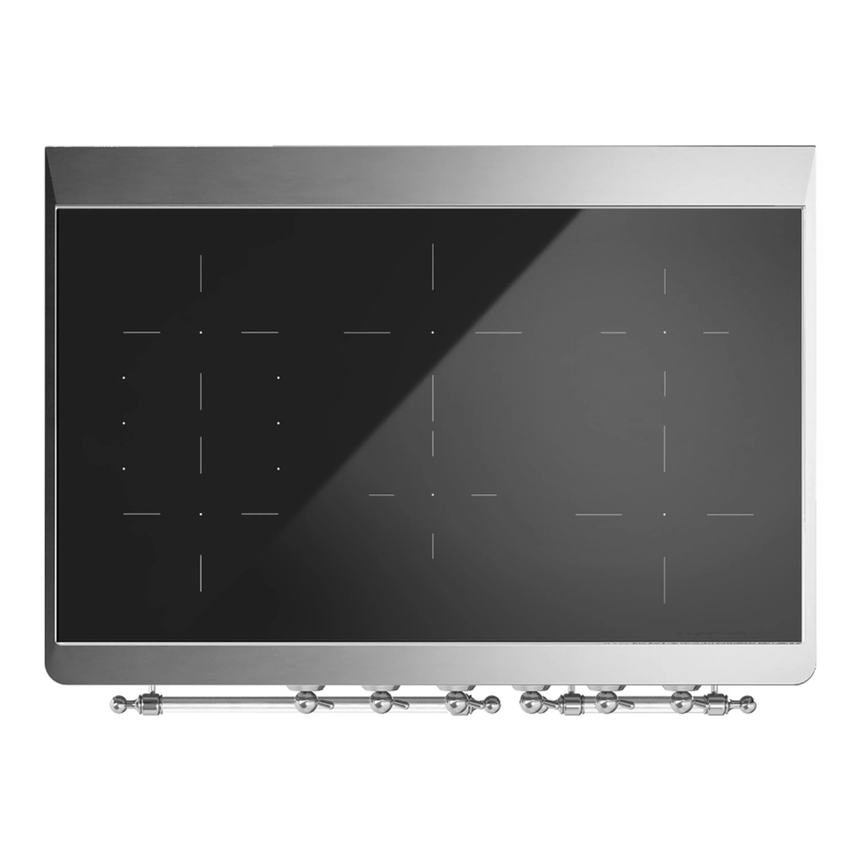 ILVE Majestic III 40-Inch Induction Range with 6 Induction Elements and Triple Glass Door Electric Oven in Burgundy with Chrome Trim (UMDIB40NR3BUC) - Image 2