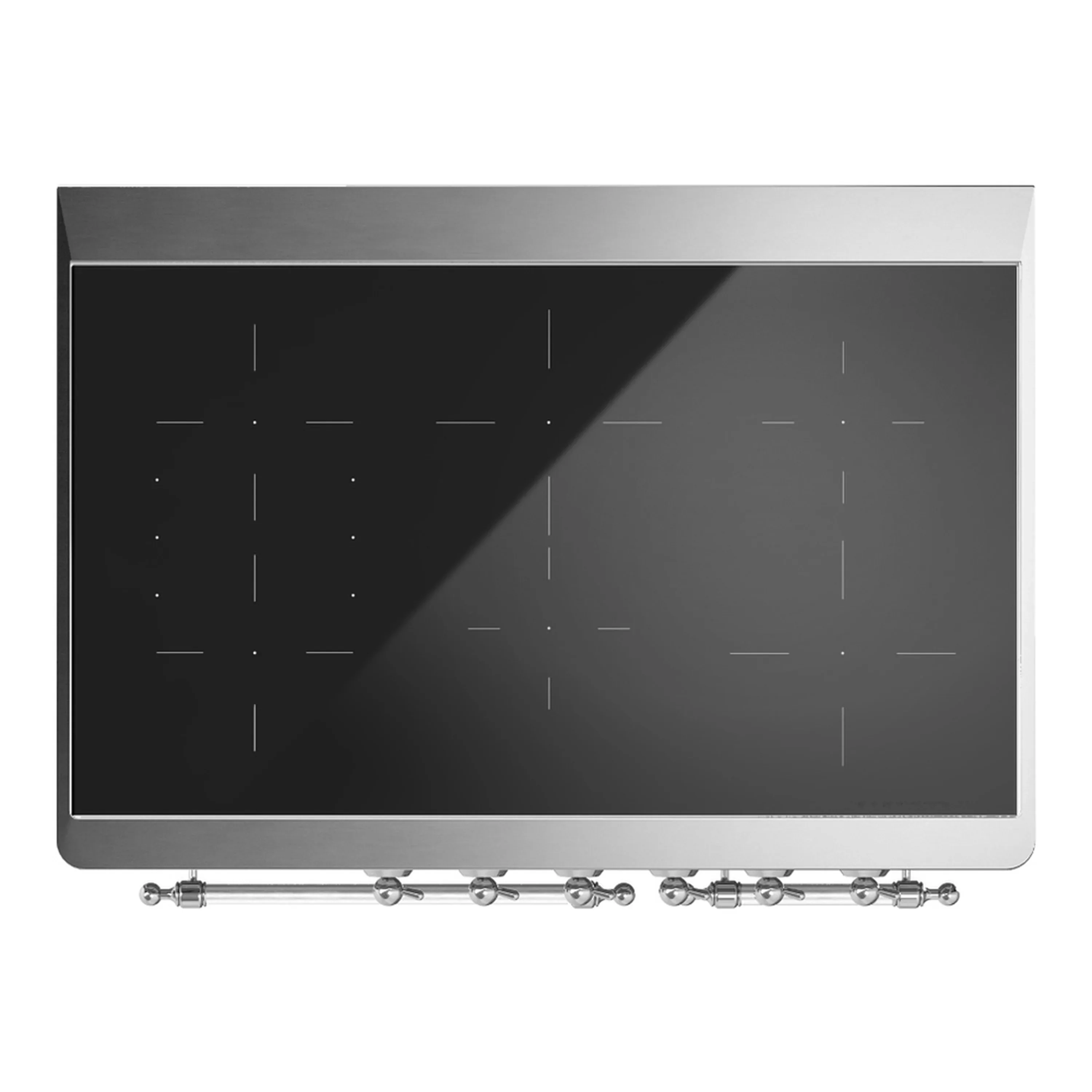 ILVE Majestic III 40-Inch Induction Range with 6 Induction Elements and Triple Glass Door Electric Oven in Glossy Black with Chrome Trim (UMDIB40NR3BKC) - Image 2