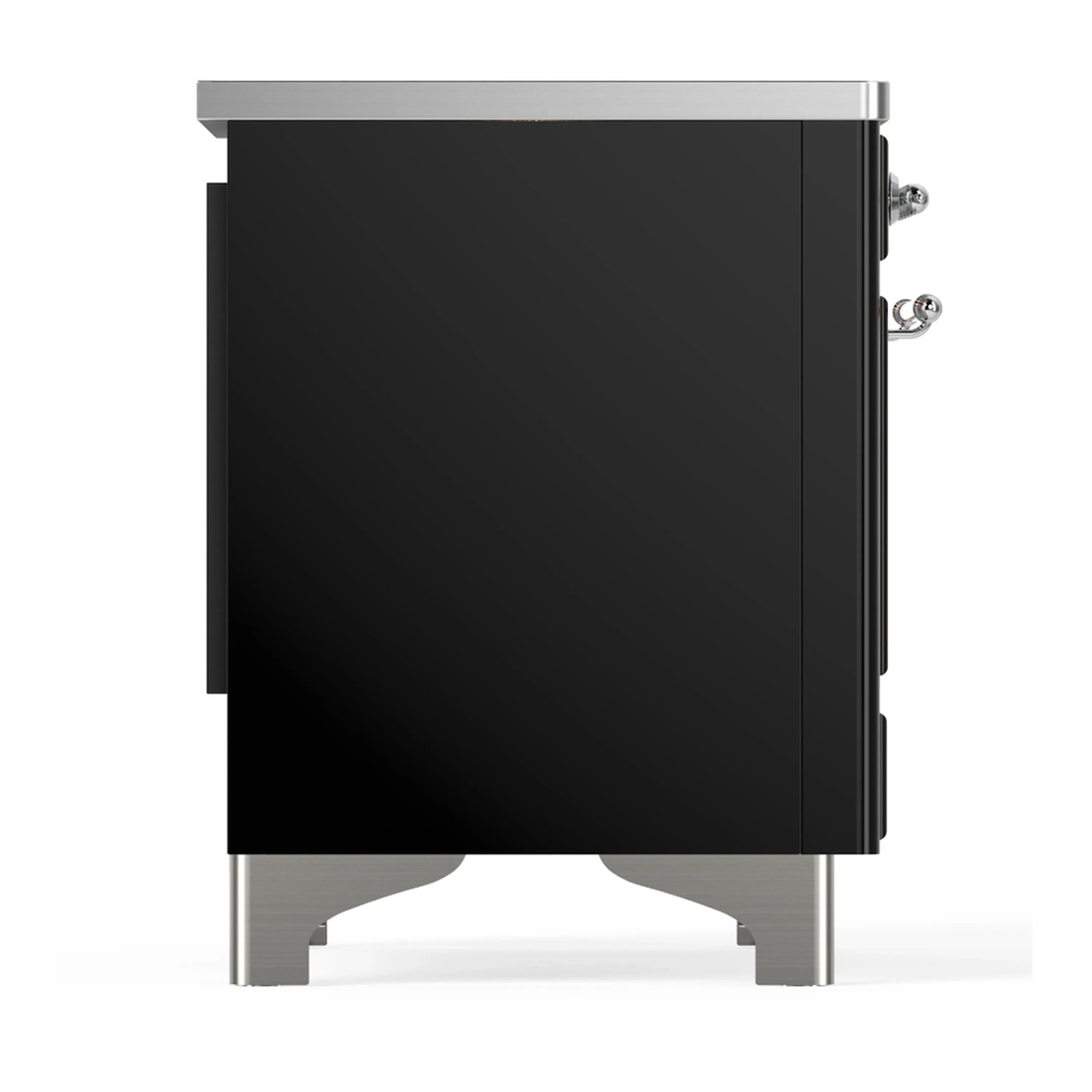 ILVE Majestic III 40-Inch Induction Range with 6 Induction Elements and Triple Glass Door Electric Oven in Glossy Black with Chrome Trim (UMDIB40NR3BKC) - Image 8