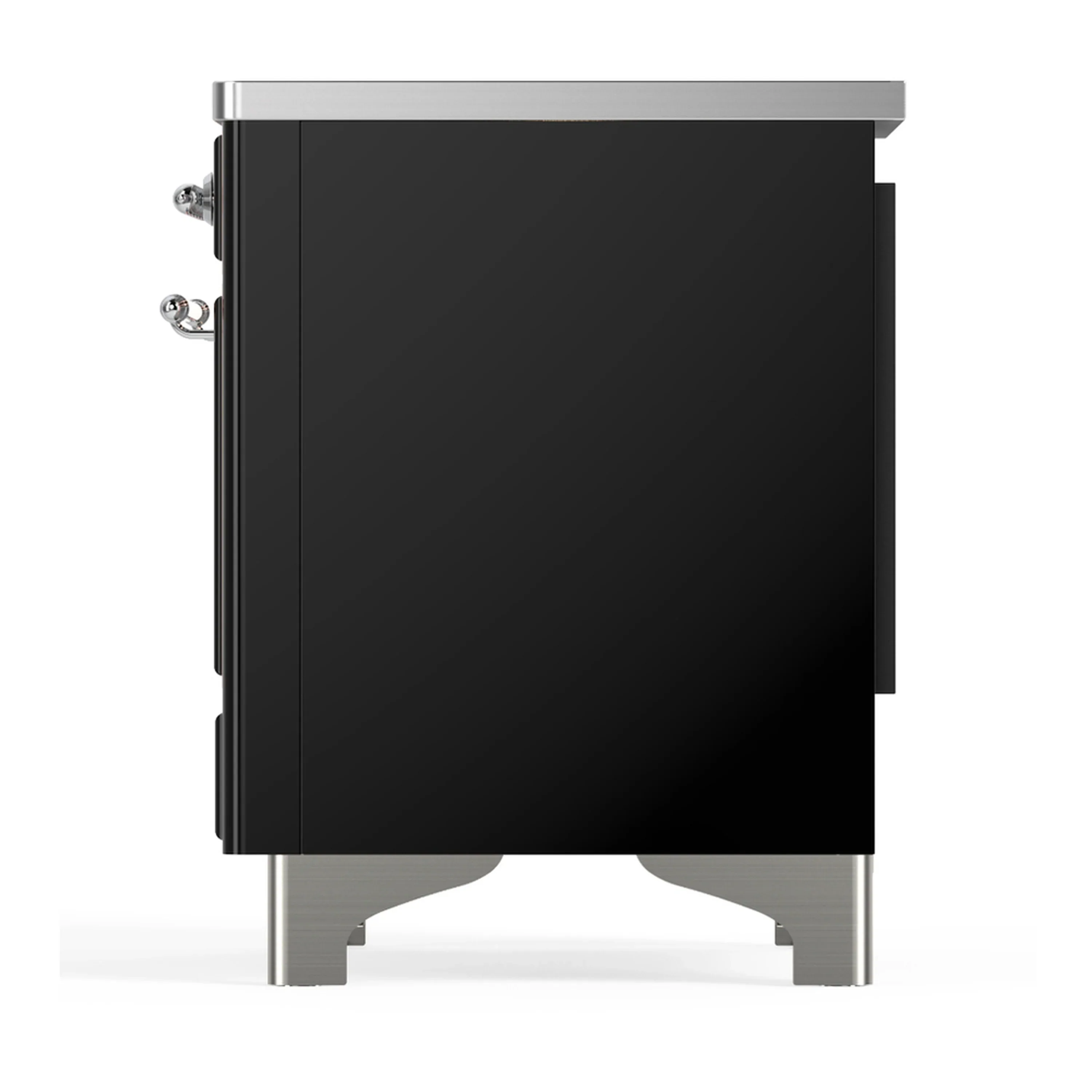 ILVE Majestic III 40-Inch Induction Range with 6 Induction Elements and Triple Glass Door Electric Oven in Glossy Black with Chrome Trim (UMDIB40NR3BKC) - Image 9