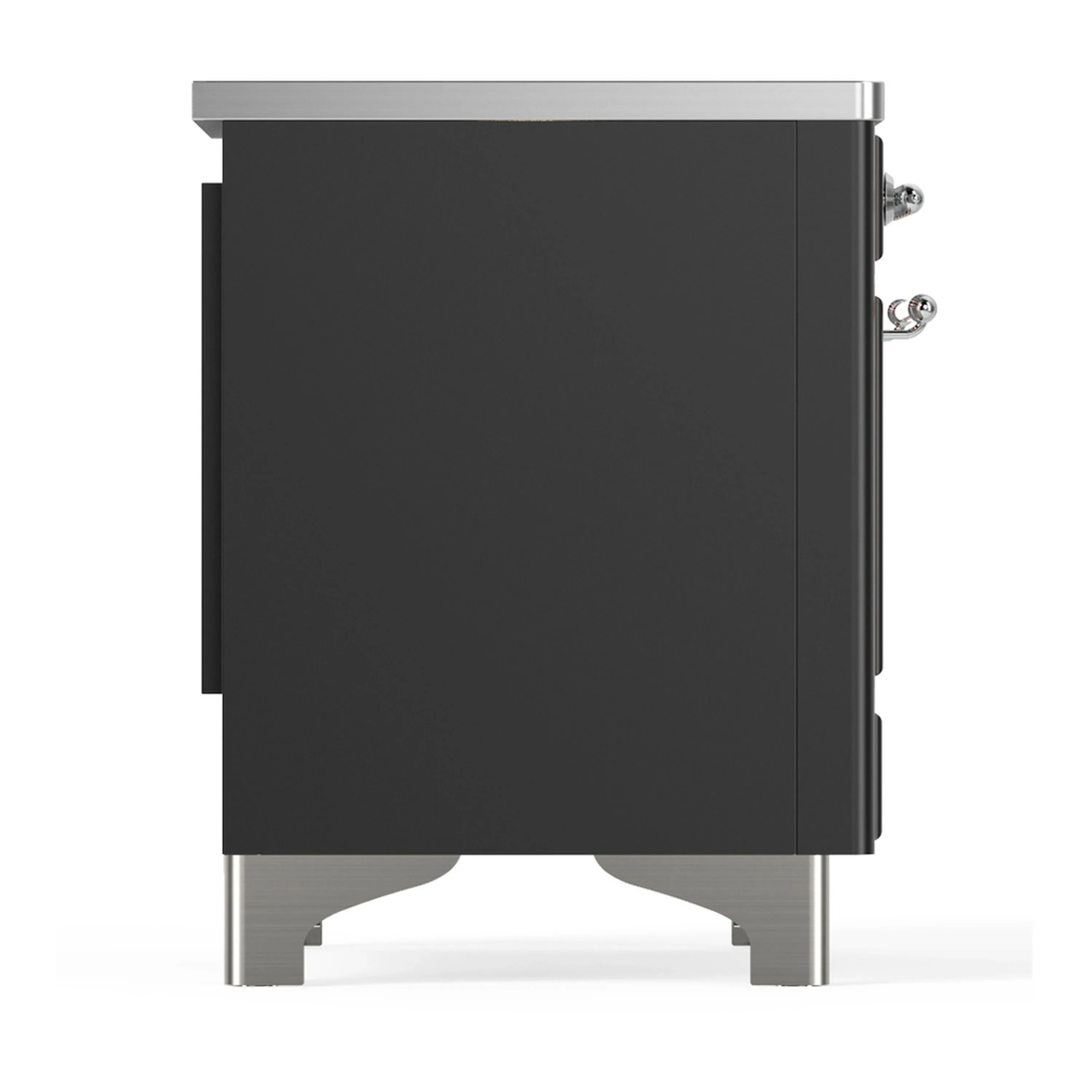 ILVE Majestic III 40-Inch Induction Range with 6 Induction Elements and Triple Glass Door Electric Oven in Matte Graphite with Chrome Trim (UMDIB40NR3MGC) - Image 8