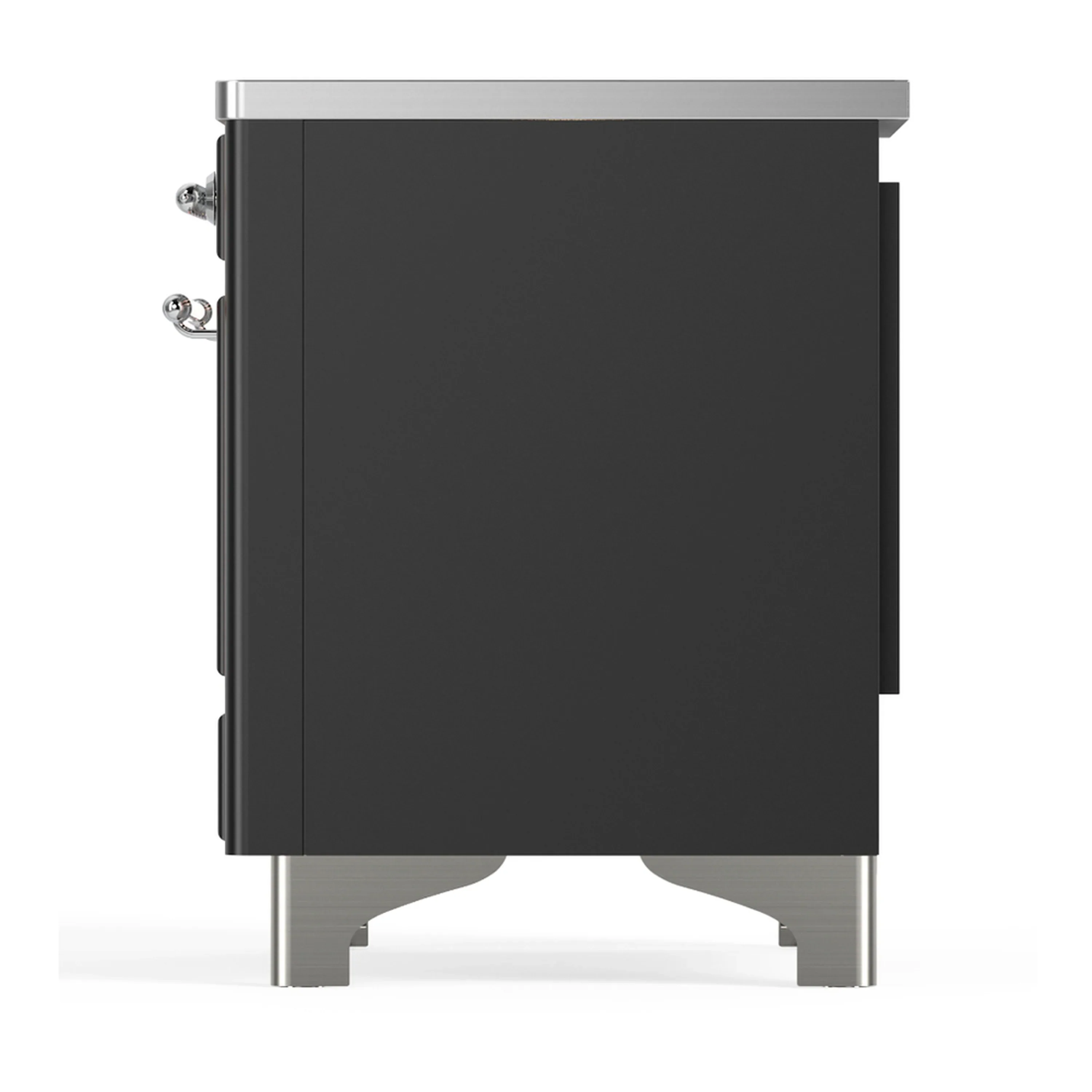 ILVE Majestic III 40-Inch Induction Range with 6 Induction Elements and Triple Glass Door Electric Oven in Matte Graphite with Chrome Trim (UMDIB40NR3MGC) - Image 9