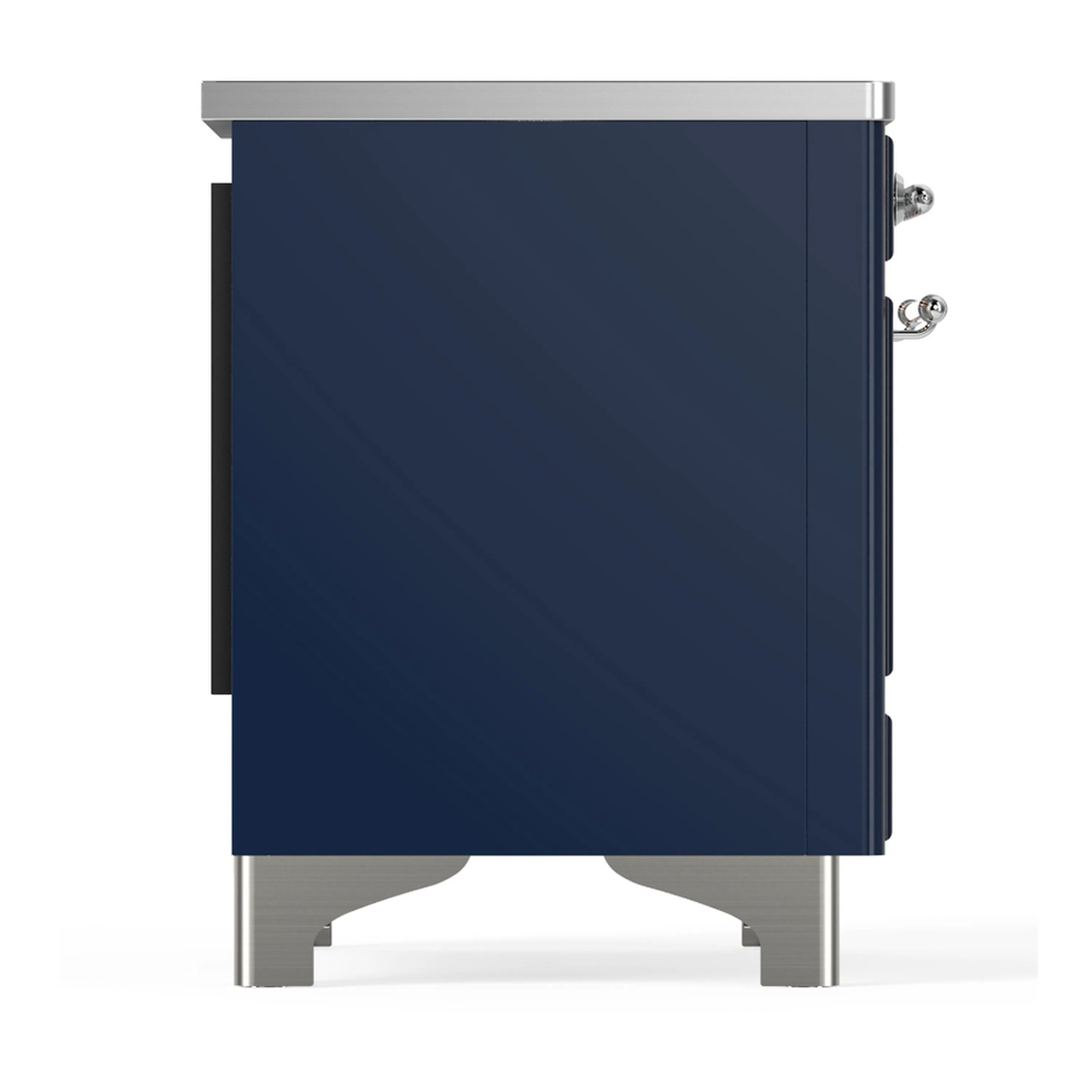 ILVE Majestic III 40-Inch Induction Range with 6 Induction Elements and Triple Glass Door Electric Oven in Mightnight Blue with Chrome Trim (UMDIB40NR3MBC) - Image 8