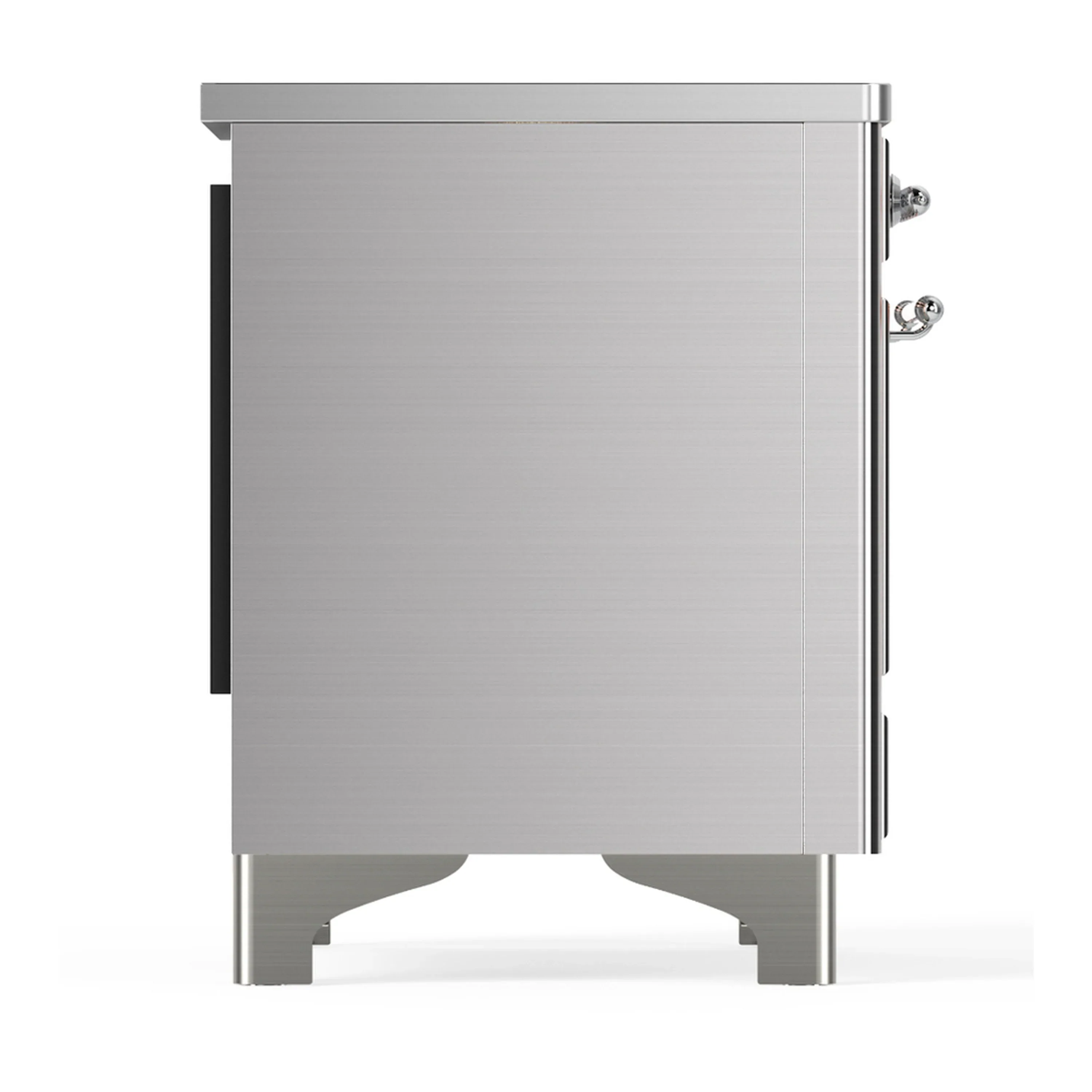 ILVE Majestic III 40-Inch Induction Range with 6 Induction Elements and Solid Door Electric Oven in Stainless Steel with Chrome Trim (UMDIB40QNR3SSC) - Image 8