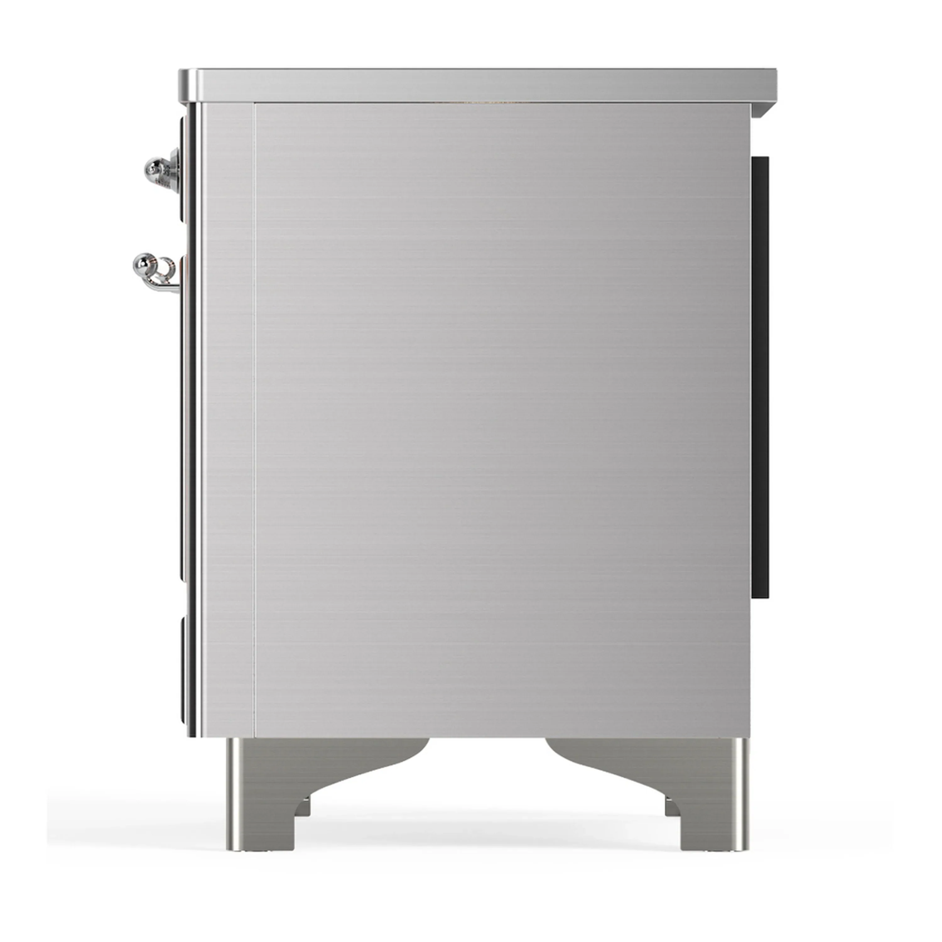 ILVE Majestic III 40-Inch Induction Range with 6 Induction Elements and Solid Door Electric Oven in Stainless Steel with Chrome Trim (UMDIB40QNR3SSC) - Image 9