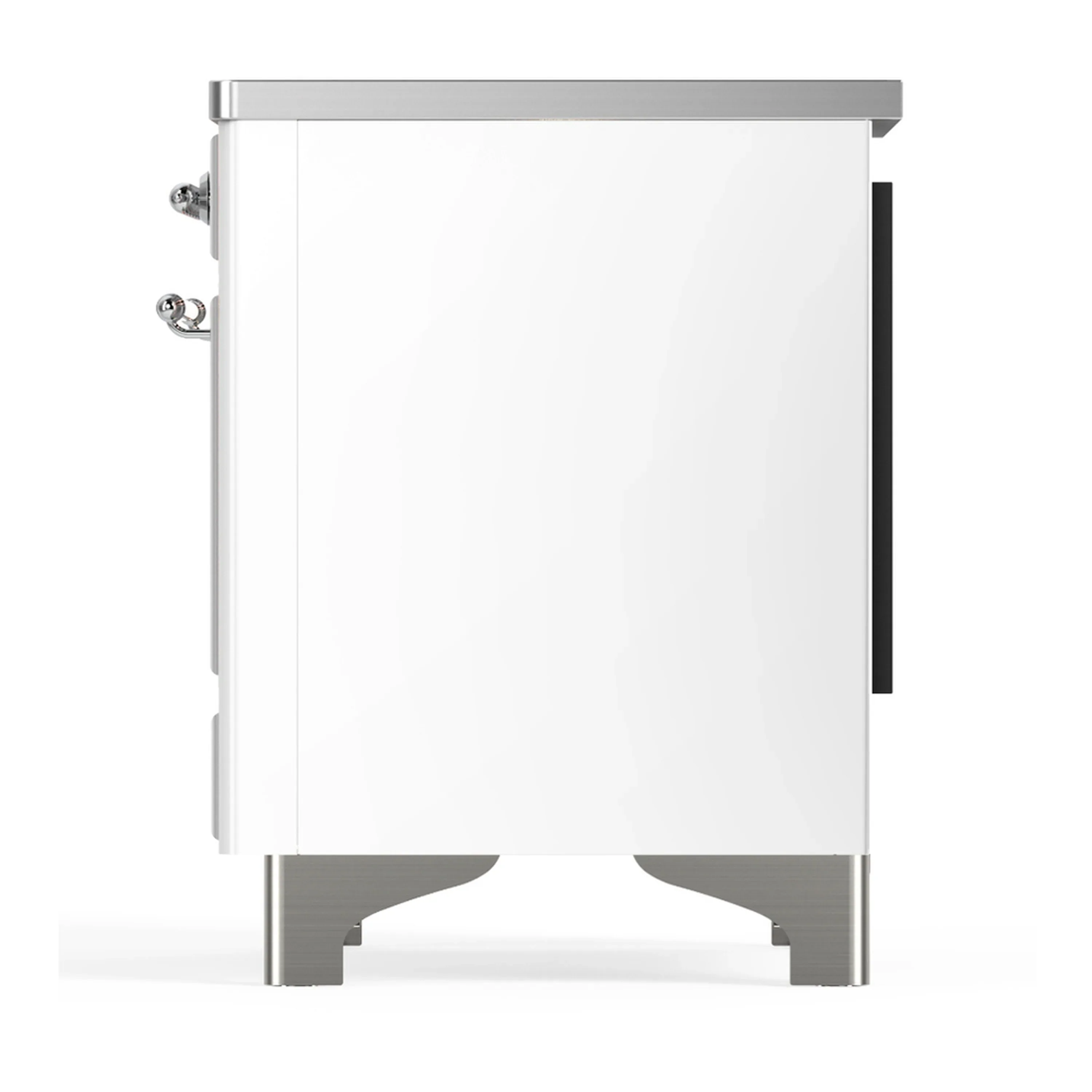 ILVE Majestic III 40-Inch Induction Range with 6 Induction Elements and Triple Glass Door Electric Oven in White with Chrome Trim (UMDIB40NR3WHC) - Image 9