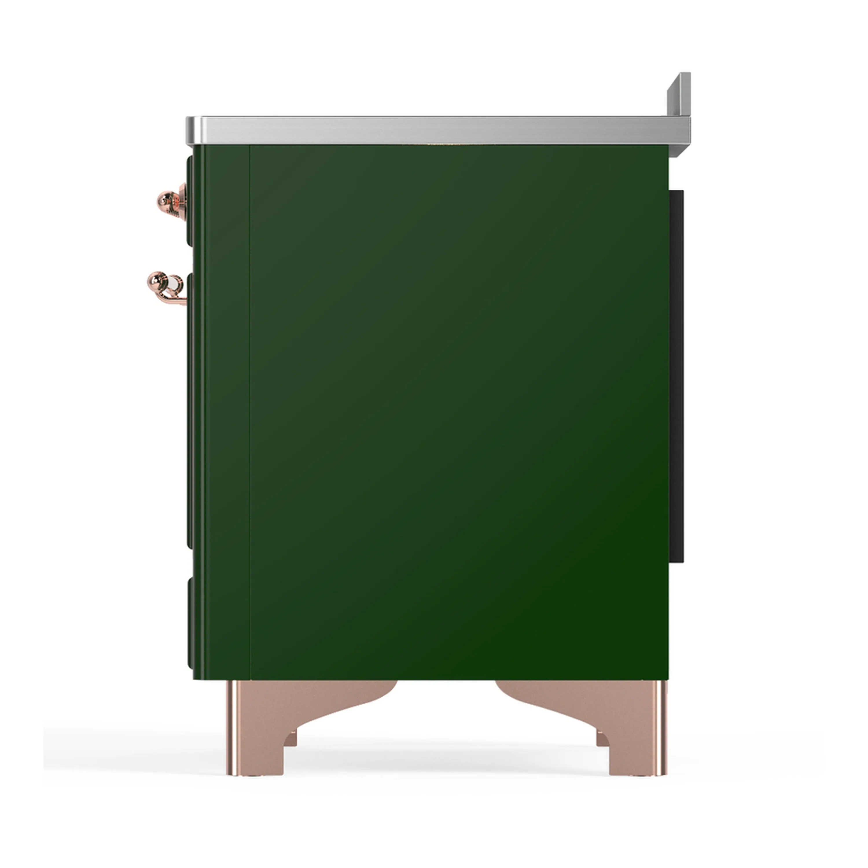 ILVE Majestic III 48-Inch Induction Range with 6 Induction Elements and Triple Glass Door Electric Oven in Emerald Green with Copper Trim (UMIB48NR3EGP) - Image 9