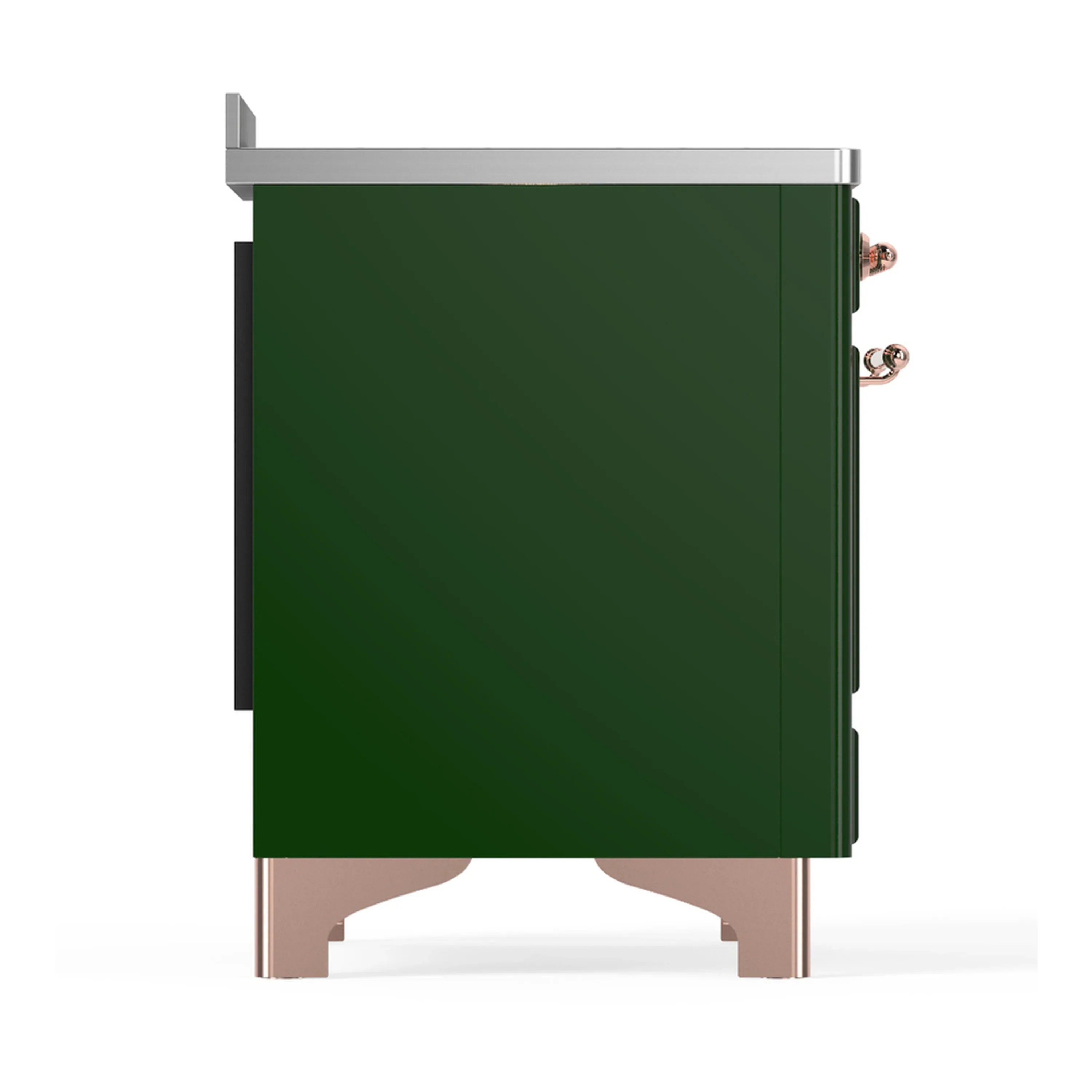 ILVE Majestic III 48-Inch Induction Range with 6 Induction Elements and Solid Door Electric Oven in Emerald Green with Copper Trim (UMIB48QNR3EGP) - Image 8