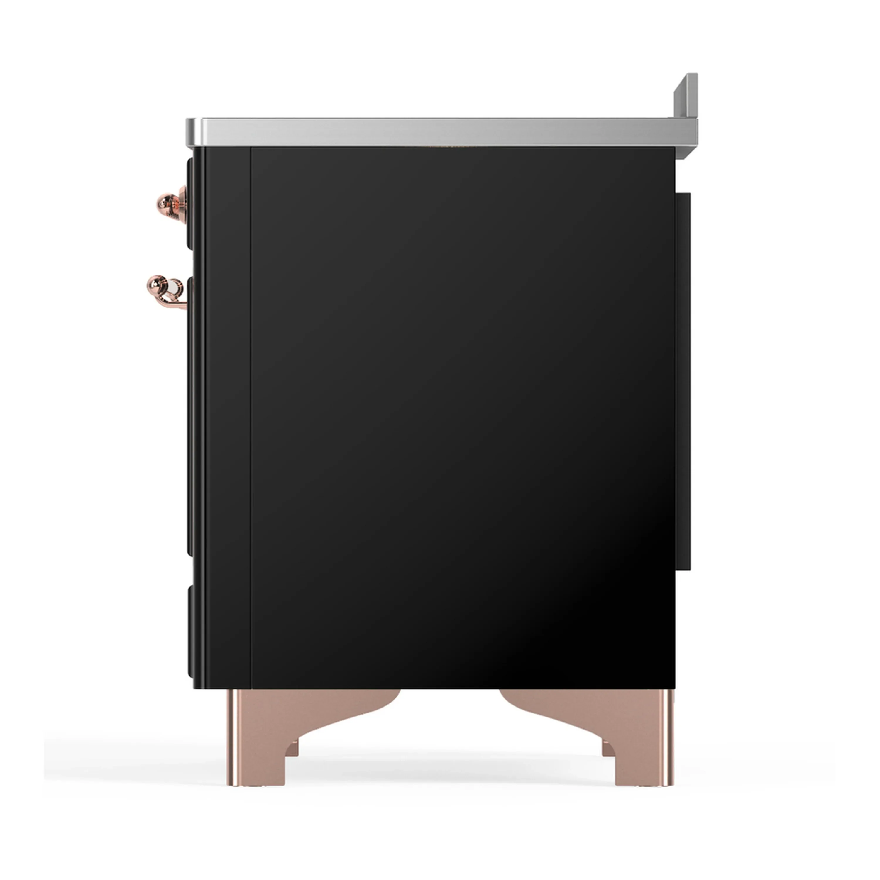 ILVE Majestic III 48-Inch Induction Range with 6 Induction Elements and Triple Glass Door Electric Oven in Glossy Black with Copper Trim (UMIB48NR3BKP) - Image 9