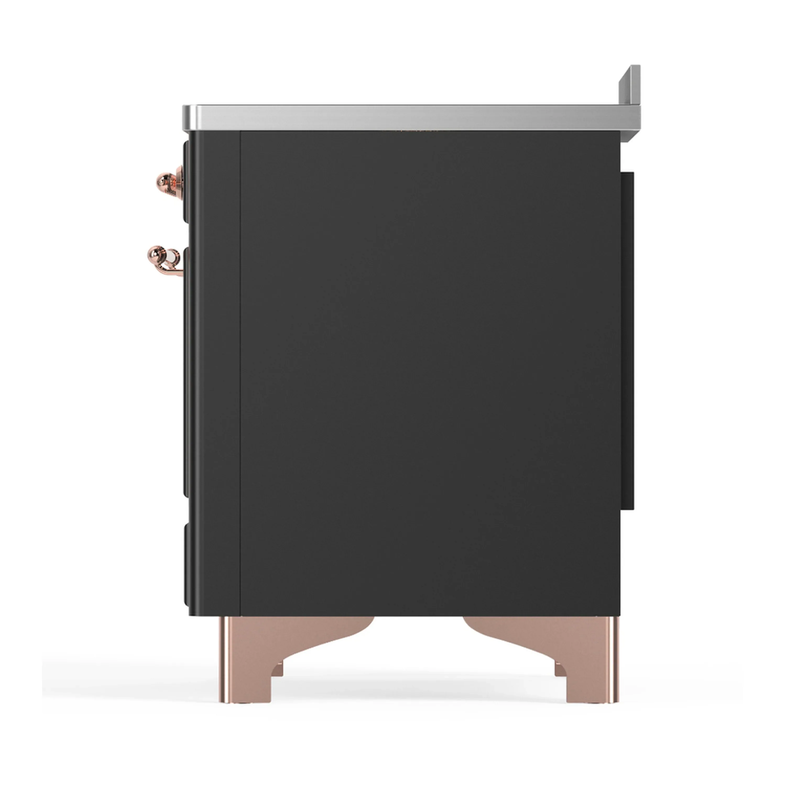 ILVE Majestic III 48-Inch Induction Range with 6 Induction Elements and Triple Glass Door Electric Oven in Matte Graphite with Copper Trim (UMIB48NR3MGP) - Image 8
