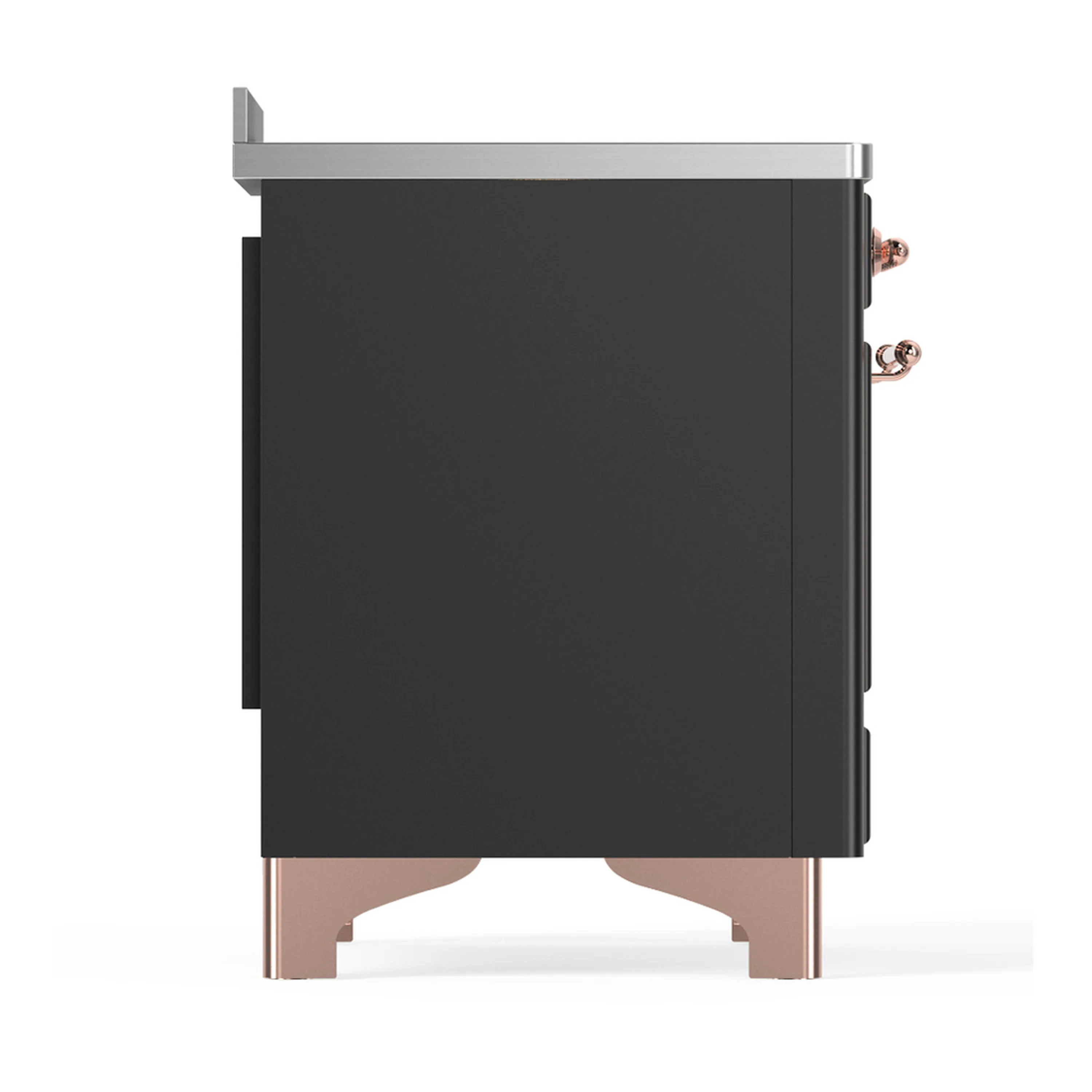 ILVE Majestic III 48-Inch Induction Range with 6 Induction Elements and Triple Glass Door Electric Oven in Matte Graphite with Copper Trim (UMIB48NR3MGP) - Image 9