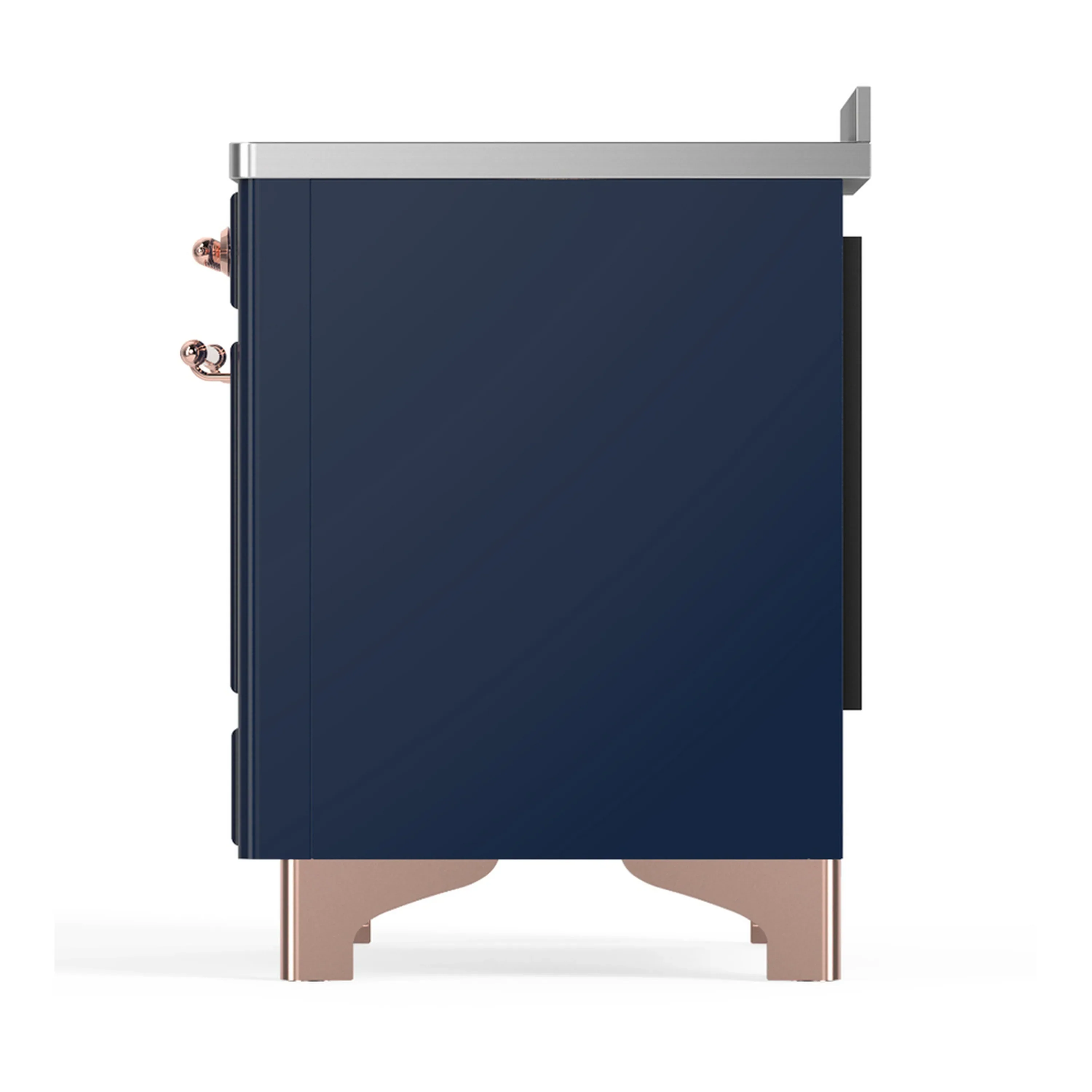 ILVE Majestic III 48-Inch Induction Range with 6 Induction Elements and Triple Glass Door Electric Oven in Mightnight Blue with Copper Trim (UMIB48NR3MBP) - Image 9