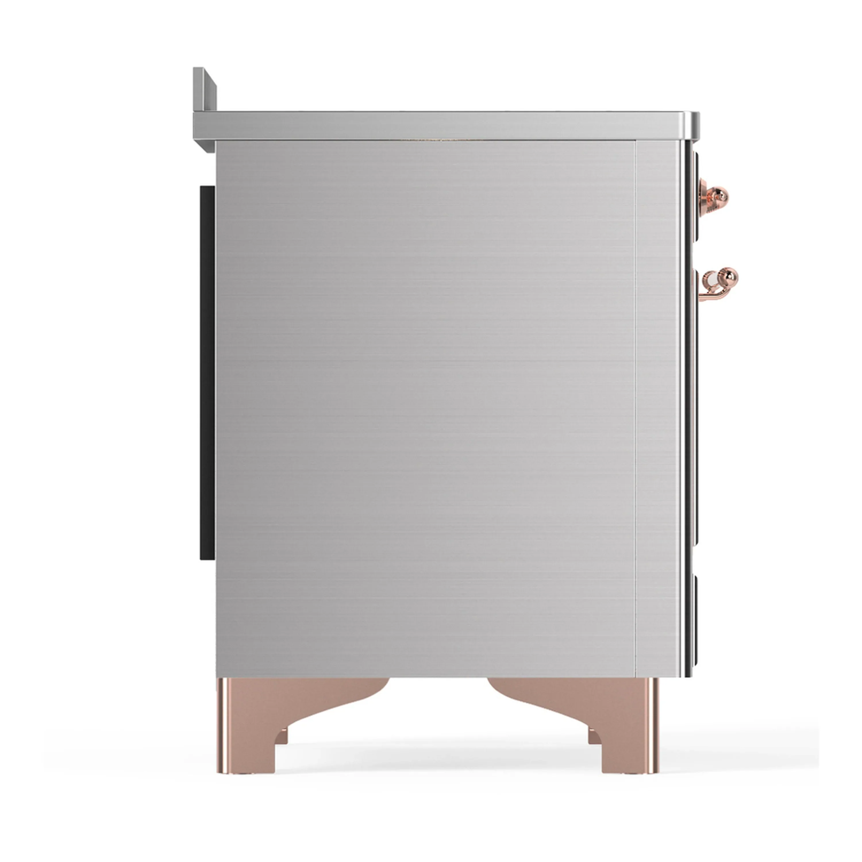 ILVE Majestic III 48-Inch Induction Range with 6 Induction Elements and Solid Door Electric Oven in Stainless Steel with Copper Trim (UMIB48QNR3SSP) - Image 8