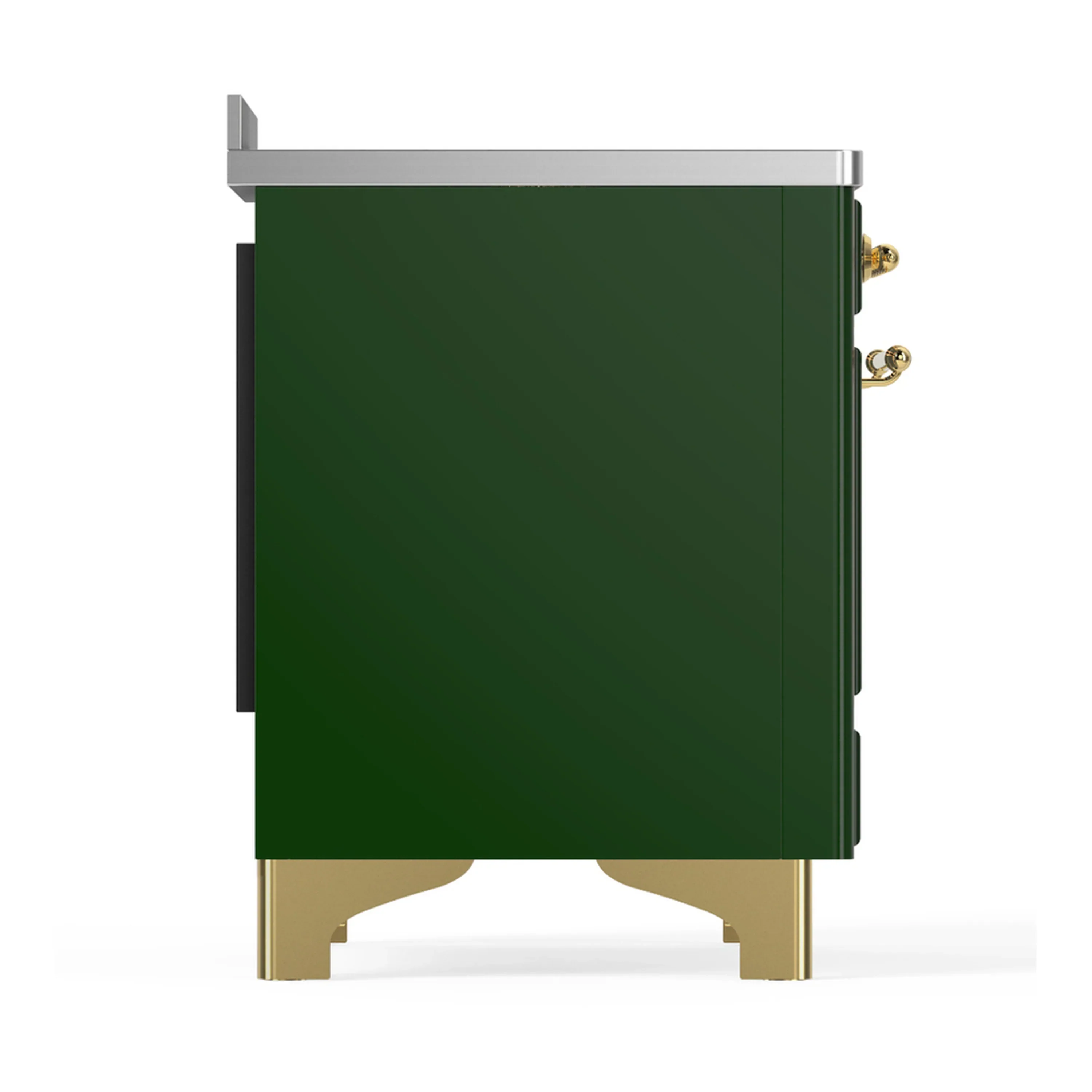 ILVE Majestic III 48-Inch Induction Range with 6 Induction Elements and Triple Glass Door Electric Oven in Emerald Green with Brass Trim (UMIB48NR3EGG) - Image 8