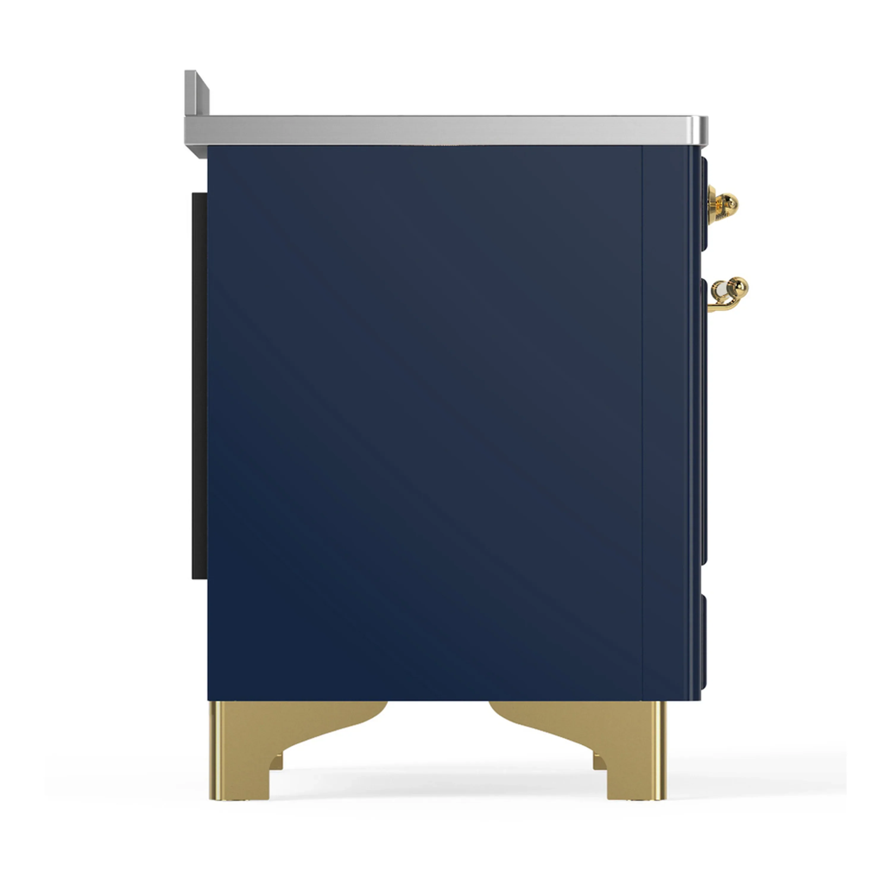 ILVE Majestic III 48-Inch Induction Range with 6 Induction Elements and Triple Glass Door Electric Oven in Mightnight Blue with Brass Trim (UMIB48NR3MBG) - Image 8