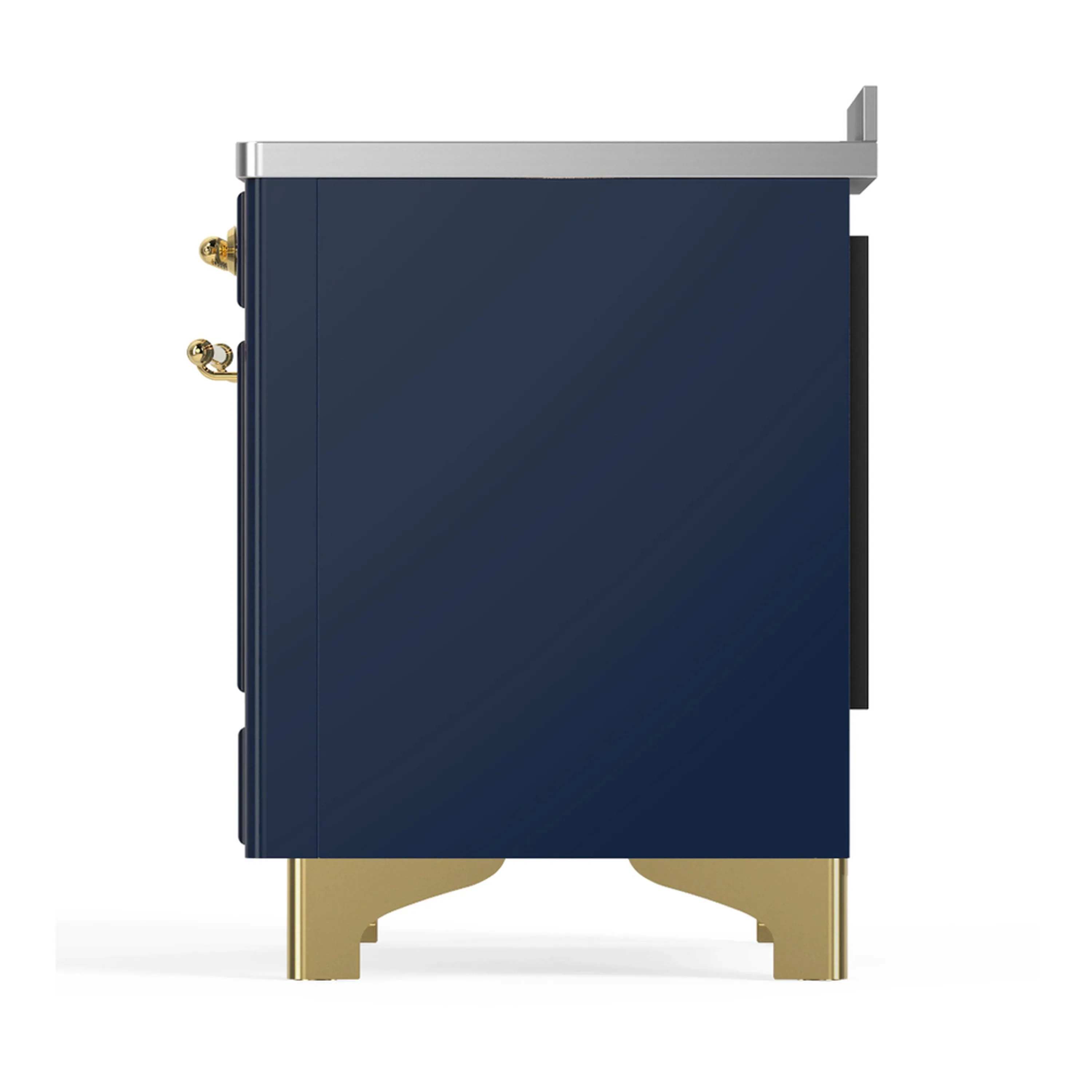 ILVE Majestic III 48-Inch Induction Range with 6 Induction Elements and Triple Glass Door Electric Oven in Mightnight Blue with Brass Trim (UMIB48NR3MBG) - Image 9