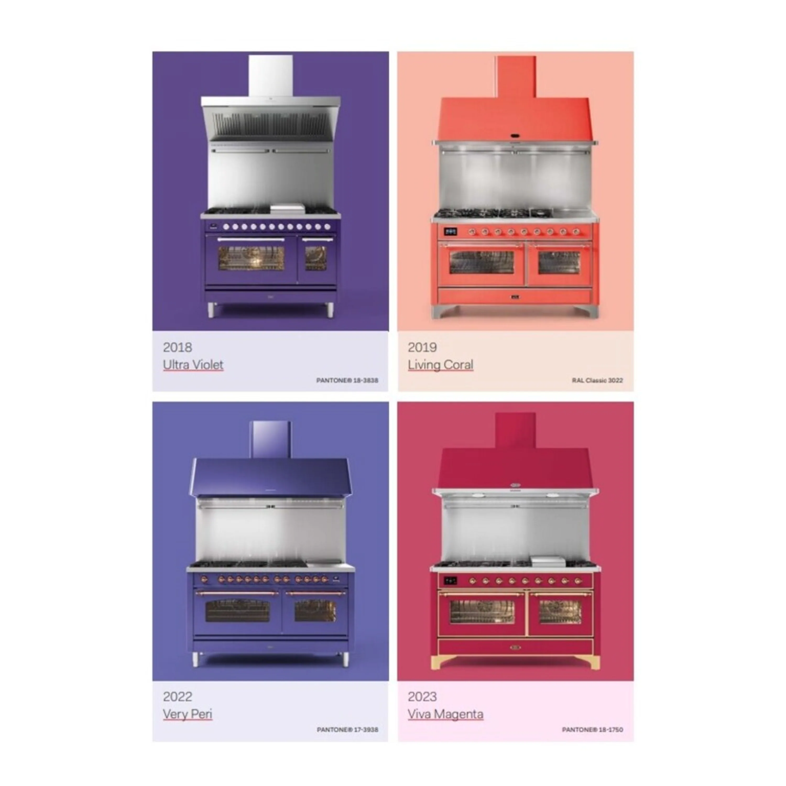ILVE Majestic III 48-Inch Induction Range with 6 Induction Elements and Triple Glass Door Electric Oven in RAL with Brass Trim (UMIB48NR3RAG) - Image 4