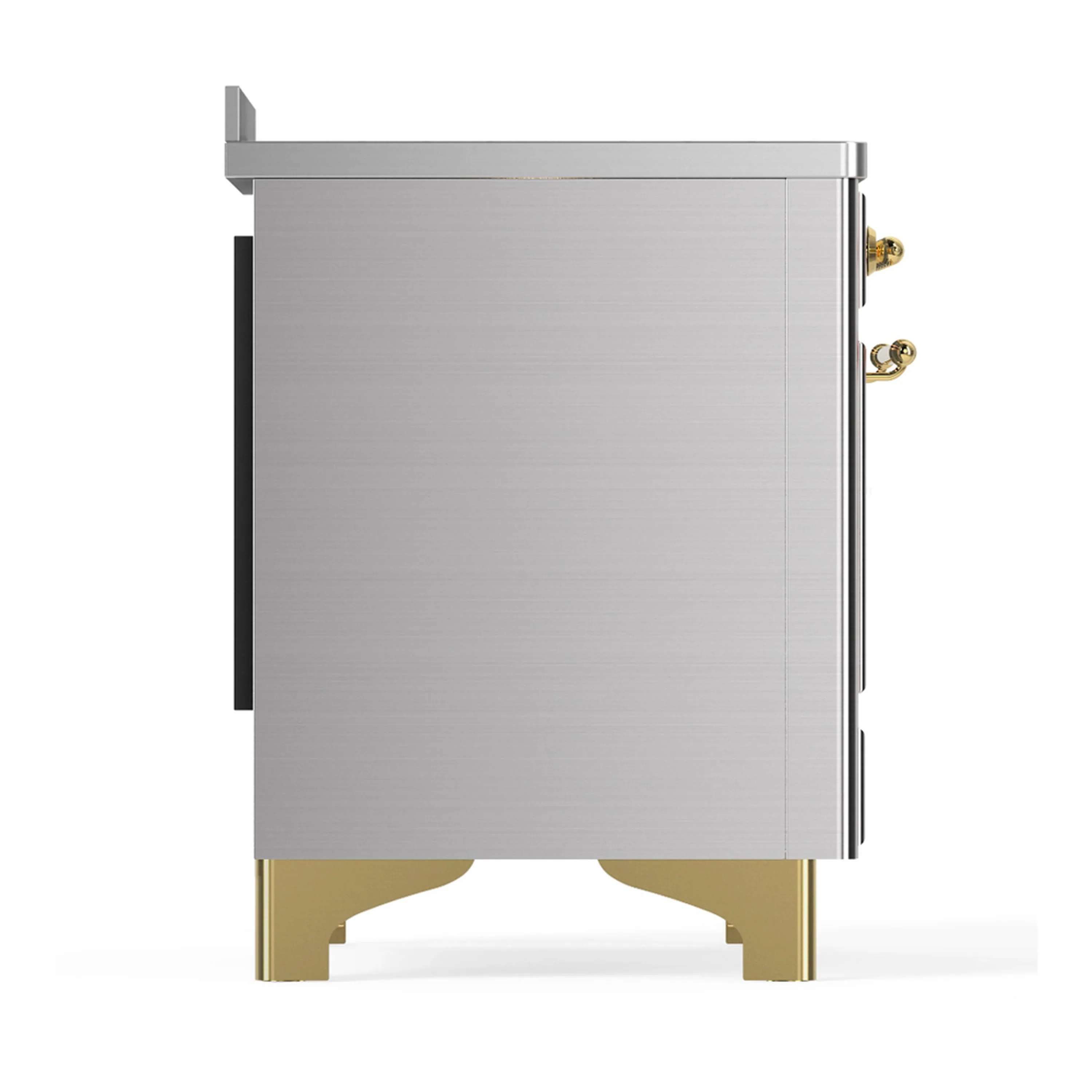 ILVE Majestic III 48-Inch Induction Range with 6 Induction Elements and Triple Glass Door Electric Oven in Stainless Steel with Brass Trim (UMIB48NR3SSG) - Image 8