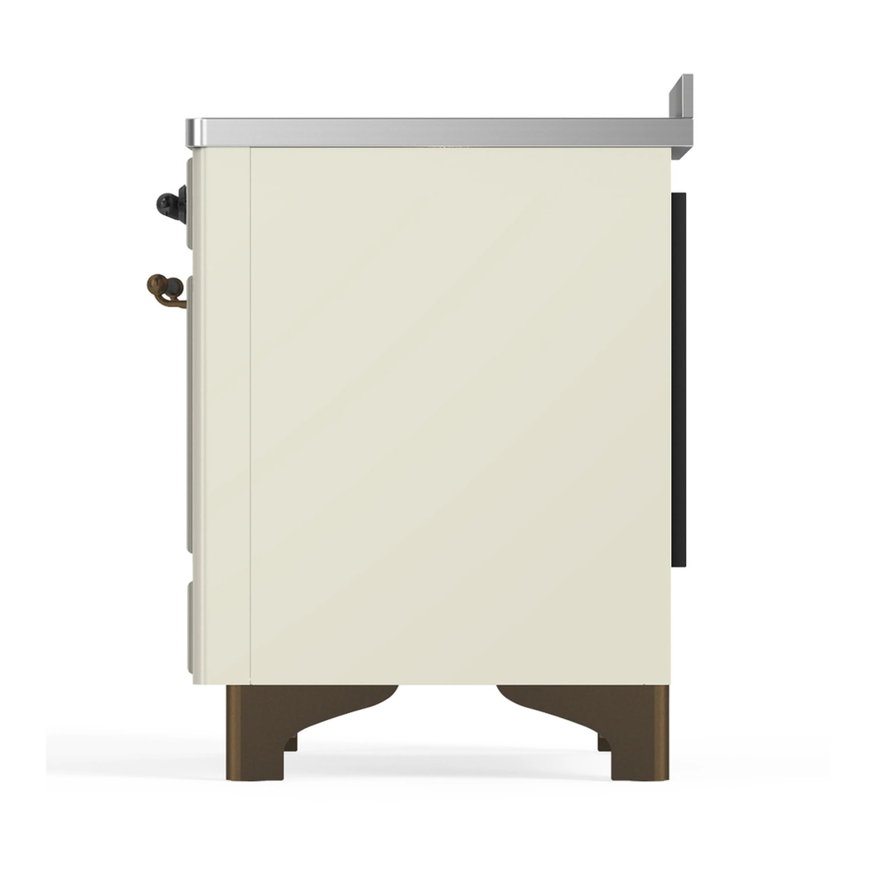 ILVE Majestic III 48-Inch Induction Range with 6 Induction Elements and Triple Glass Door Electric Oven in Antique White with Burnished Trim (UMIB48NR3AWB) - Image 9