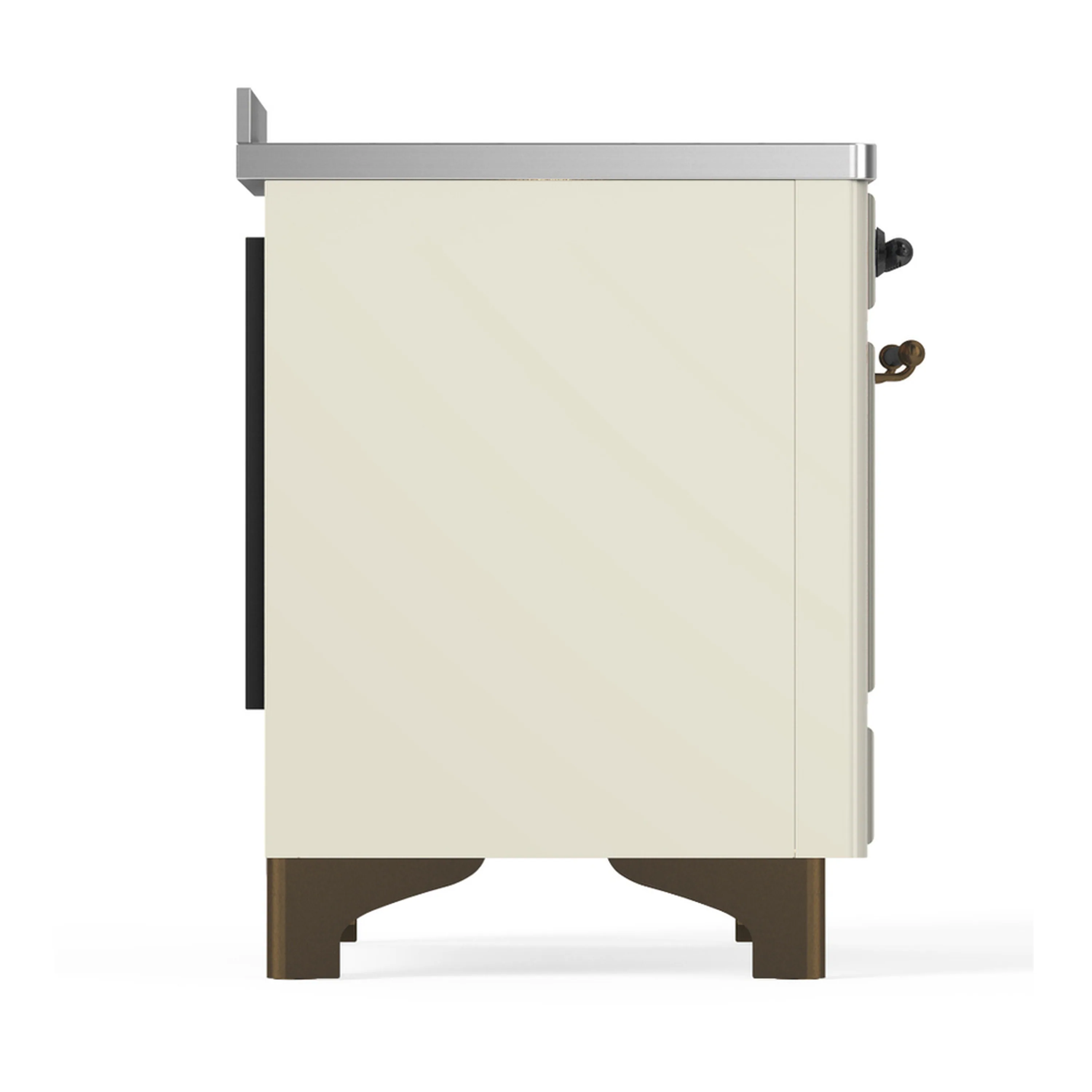 ILVE Majestic III 48-Inch Induction Range with 6 Induction Elements and Solid Door Electric Oven in Antique White with Burnished Trim (UMIB48QNR3AWB) - Image 8