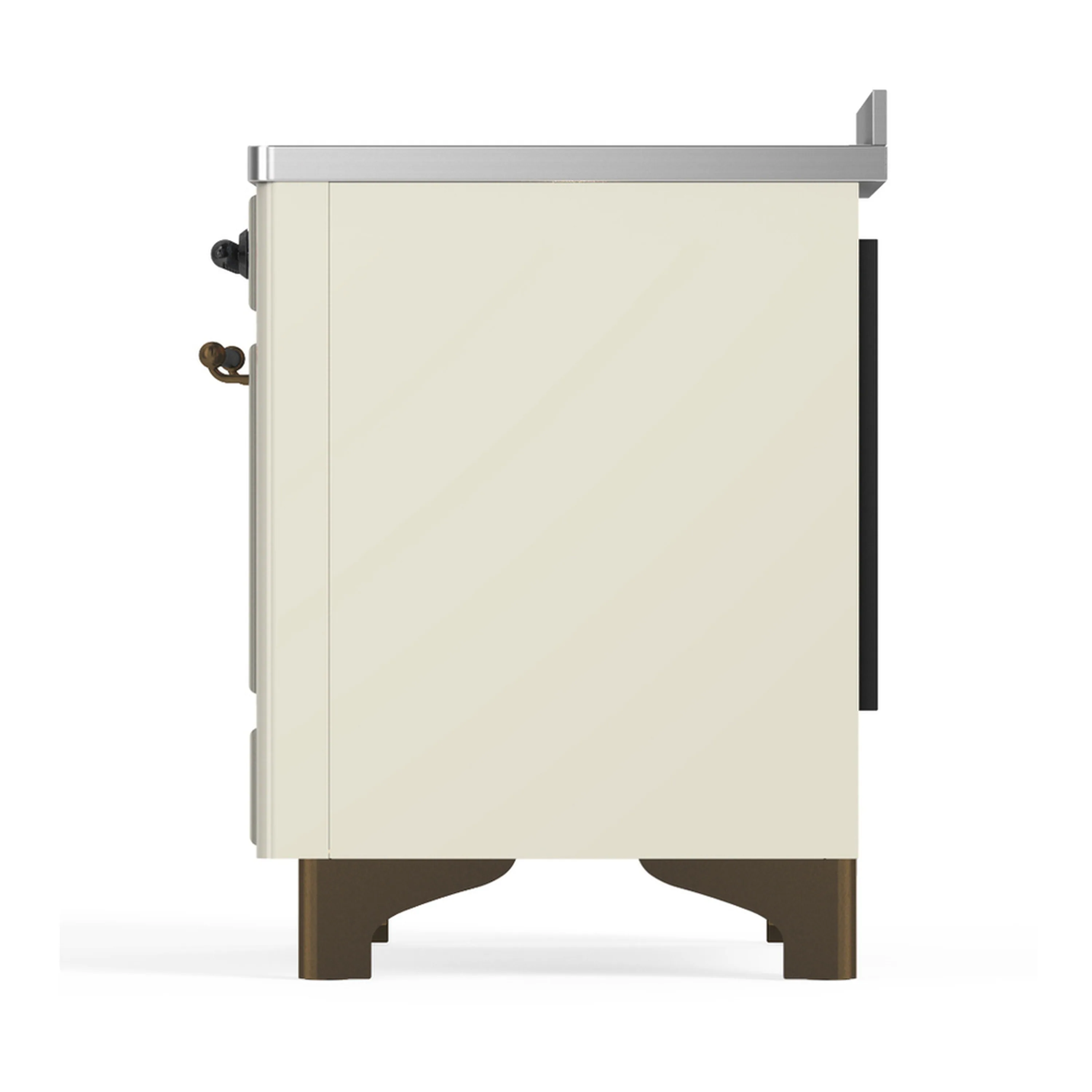ILVE Majestic III 48-Inch Induction Range with 6 Induction Elements and Solid Door Electric Oven in Antique White with Burnished Trim (UMIB48QNR3AWB) - Image 9