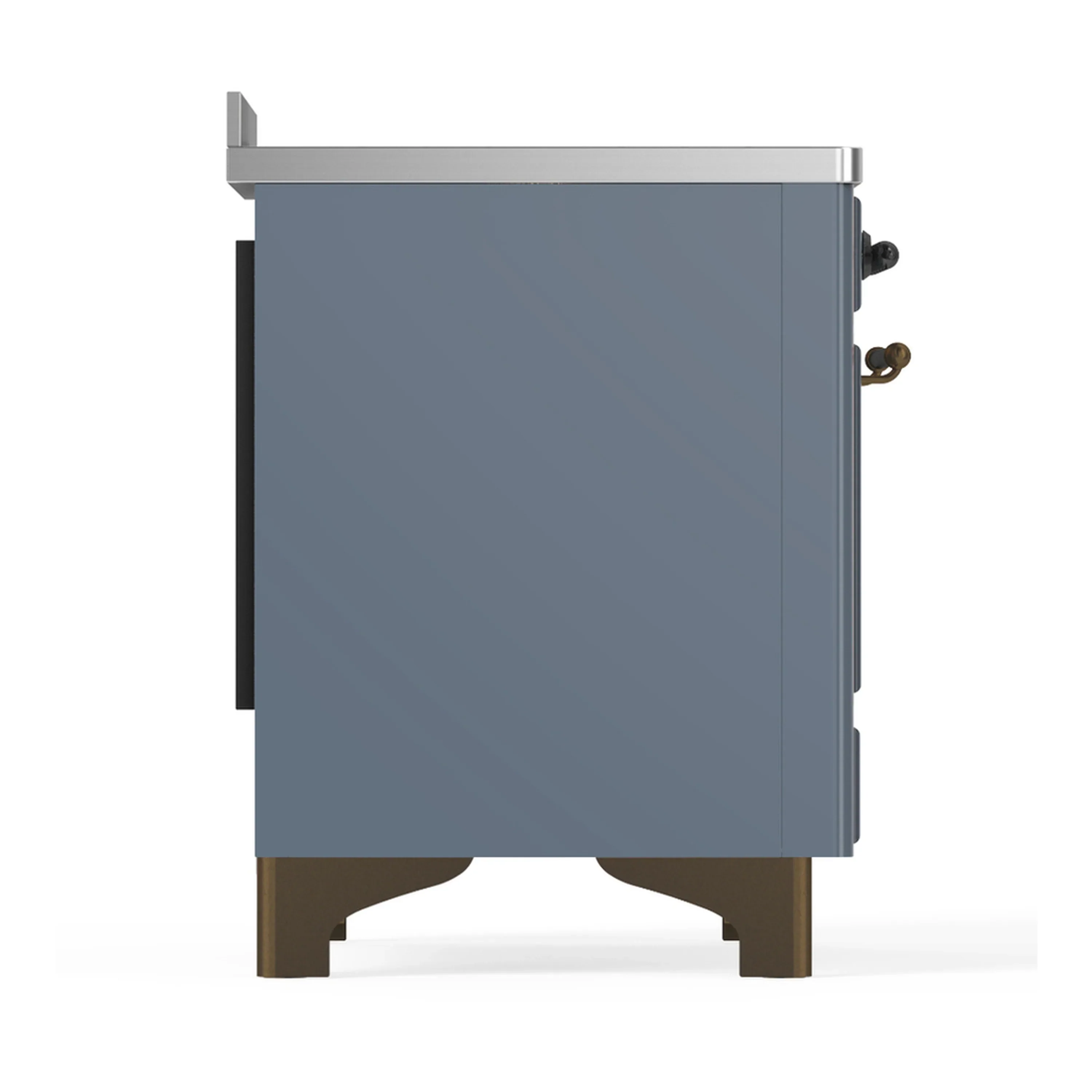 ILVE Majestic III 48-Inch Induction Range with 6 Induction Elements and Triple Glass Door Electric Oven in Blue Grey with Burnished Trim (UMIB48NR3BGB) - Image 8