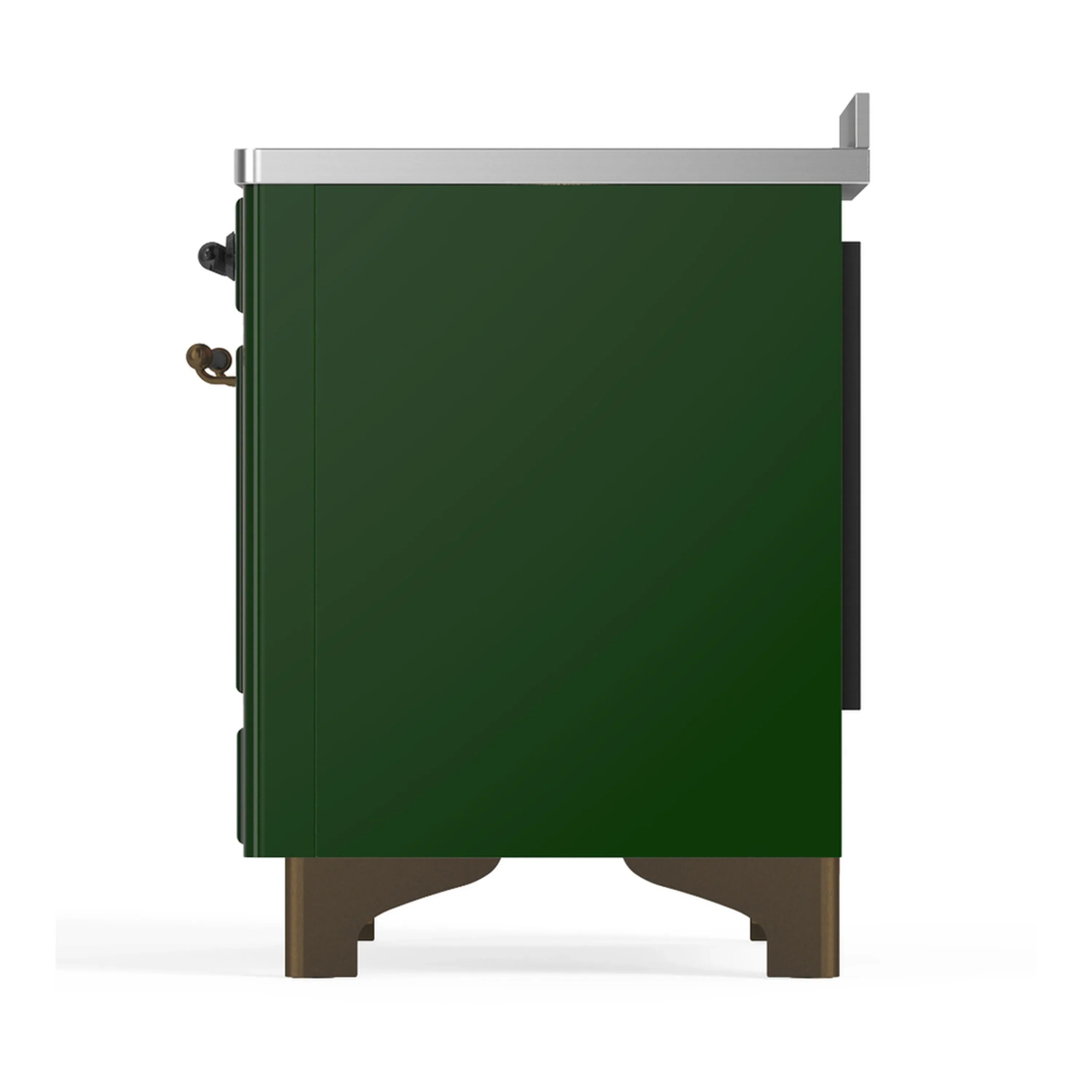 ILVE Majestic III 48-Inch Induction Range with 6 Induction Elements and Triple Glass Door Electric Oven in Emerald Green with Burnished Trim (UMIB48NR3EGB) - Image 9