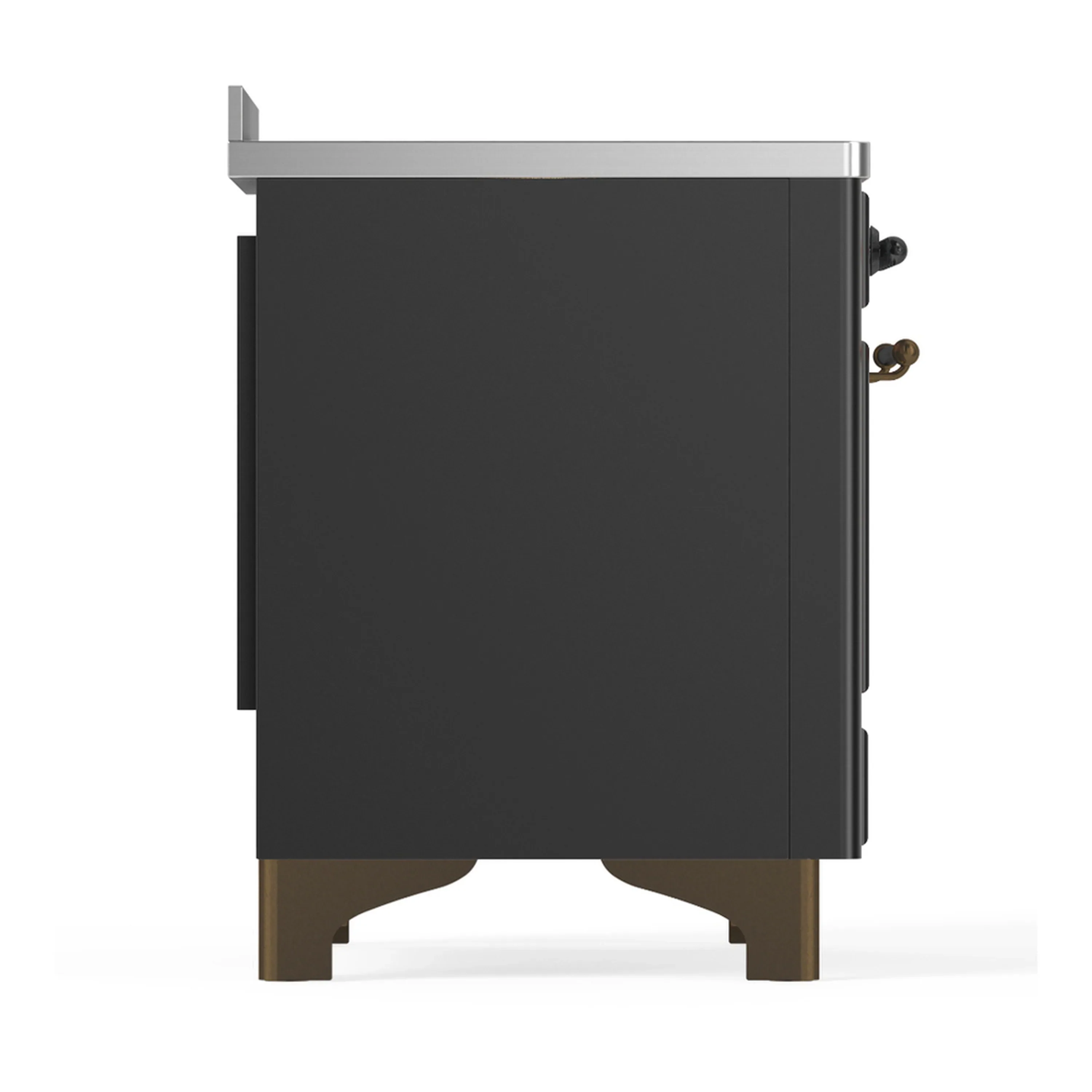 ILVE Majestic III 48-Inch Induction Range with 6 Induction Elements and Triple Glass Door Electric Oven in Matte Graphite with Burnished Trim (UMIB48NR3MGB) - Image 8