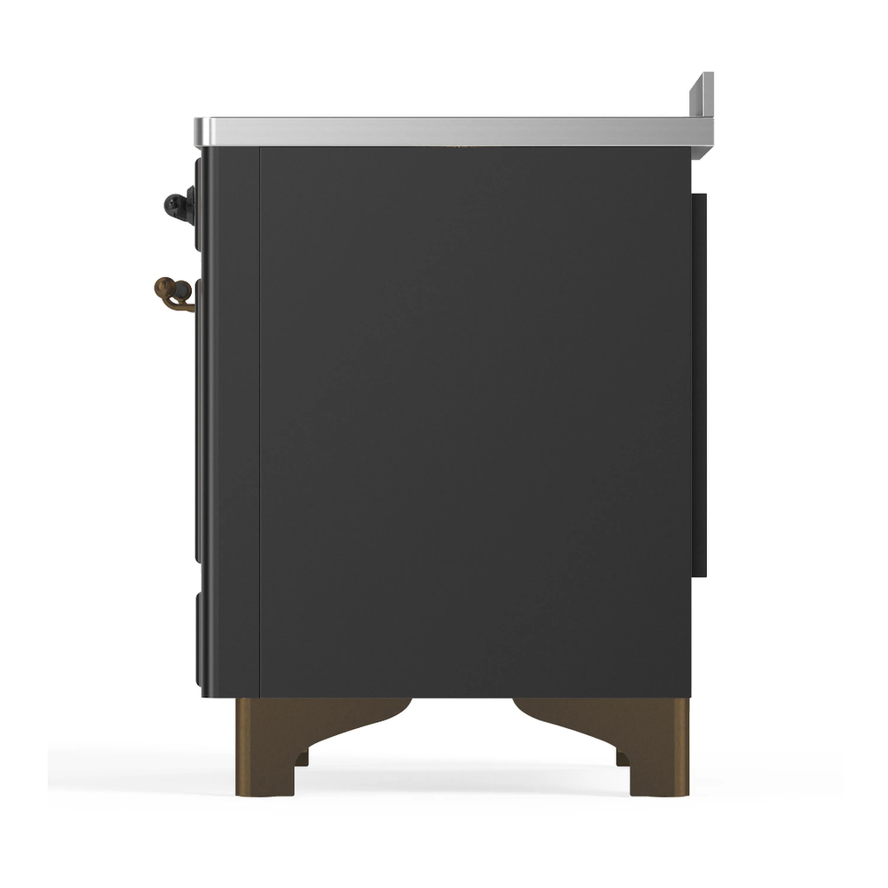 ILVE Majestic III 48-Inch Induction Range with 6 Induction Elements and Triple Glass Door Electric Oven in Matte Graphite with Burnished Trim (UMIB48NR3MGB) - Image 9