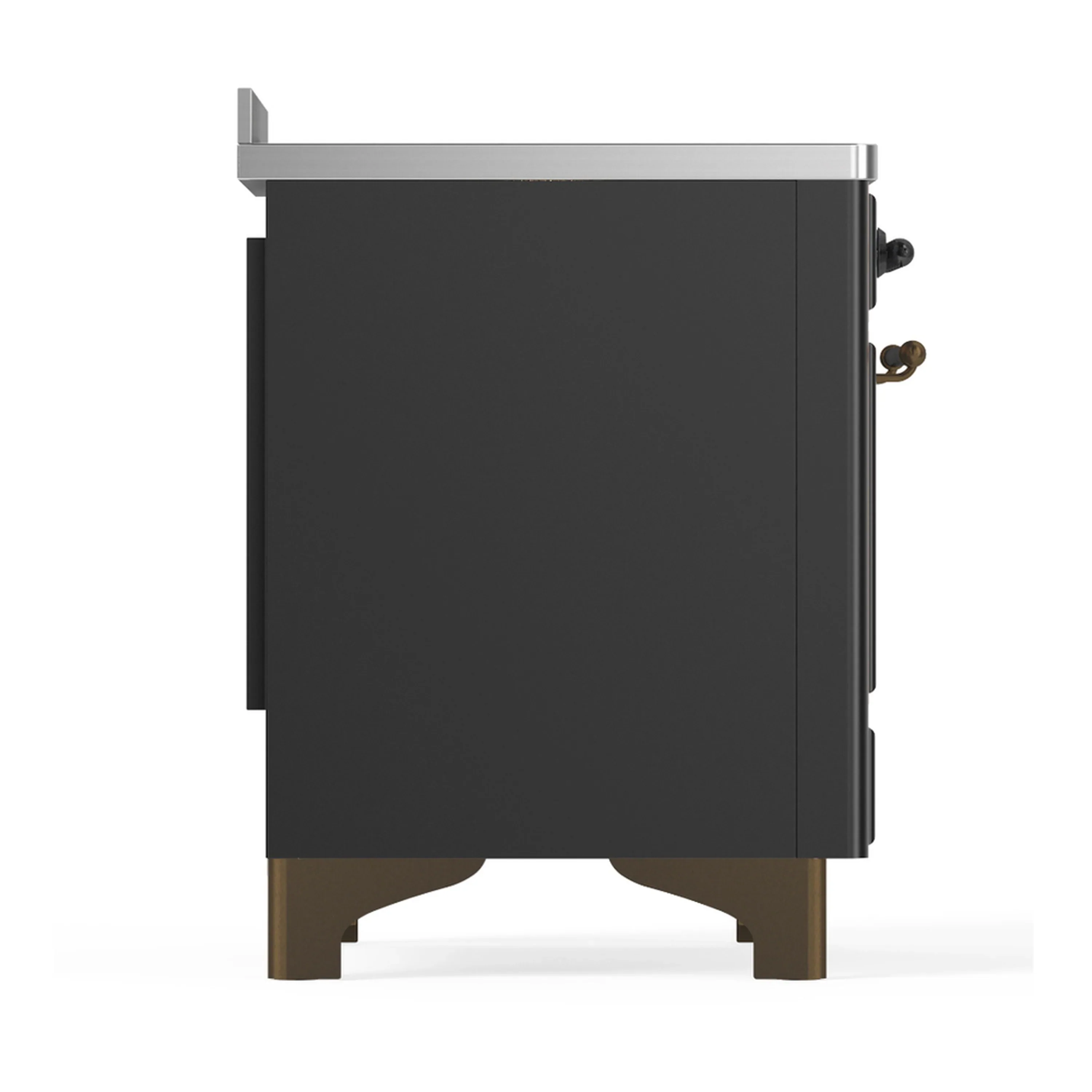 ILVE Majestic III 48-Inch Induction Range with 6 Induction Elements and Solid Door Electric Oven in Matte Graphite with Burnished Trim (UMIB48QNR3MGB) - Image 8