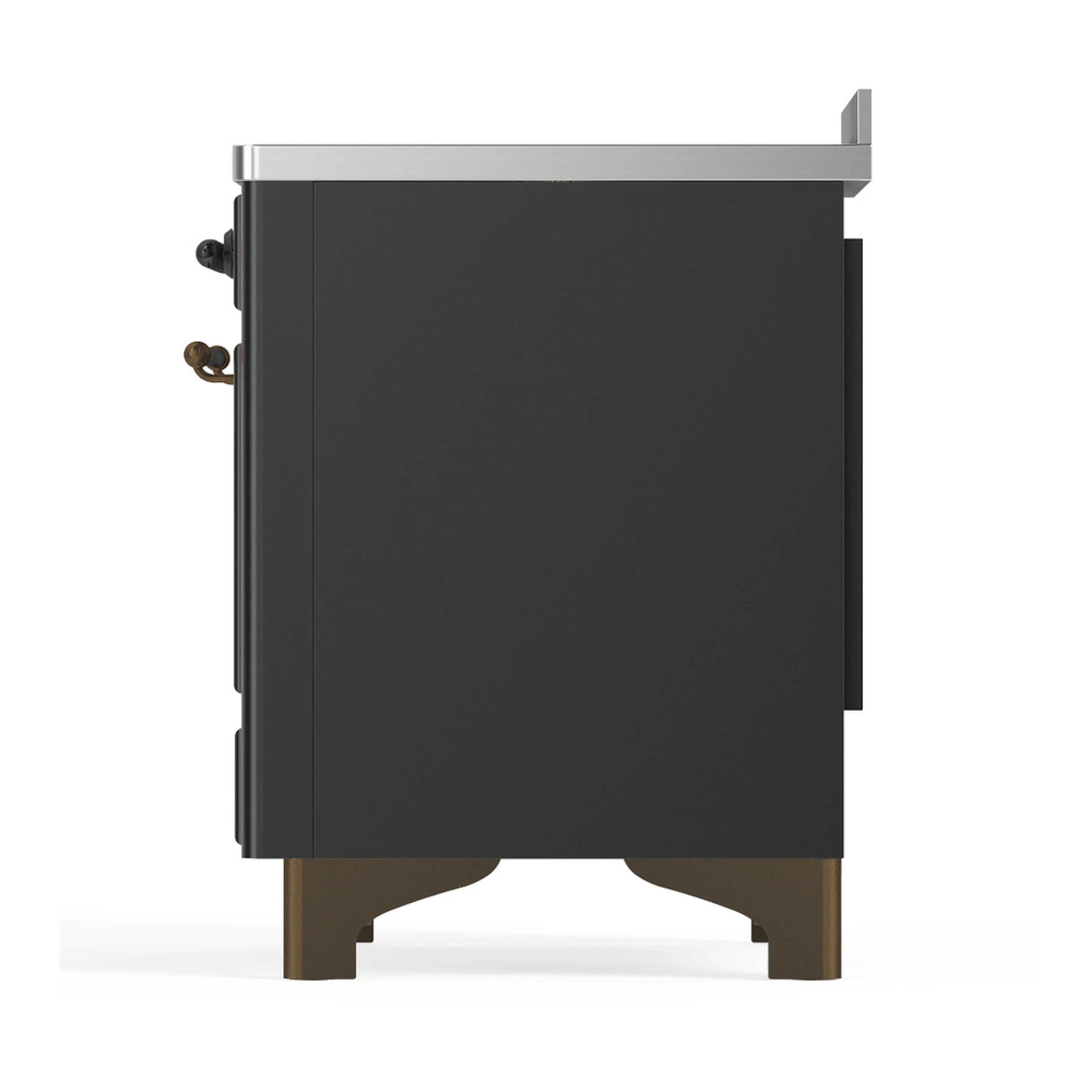 ILVE Majestic III 48-Inch Induction Range with 6 Induction Elements and Solid Door Electric Oven in Matte Graphite with Burnished Trim (UMIB48QNR3MGB) - Image 9