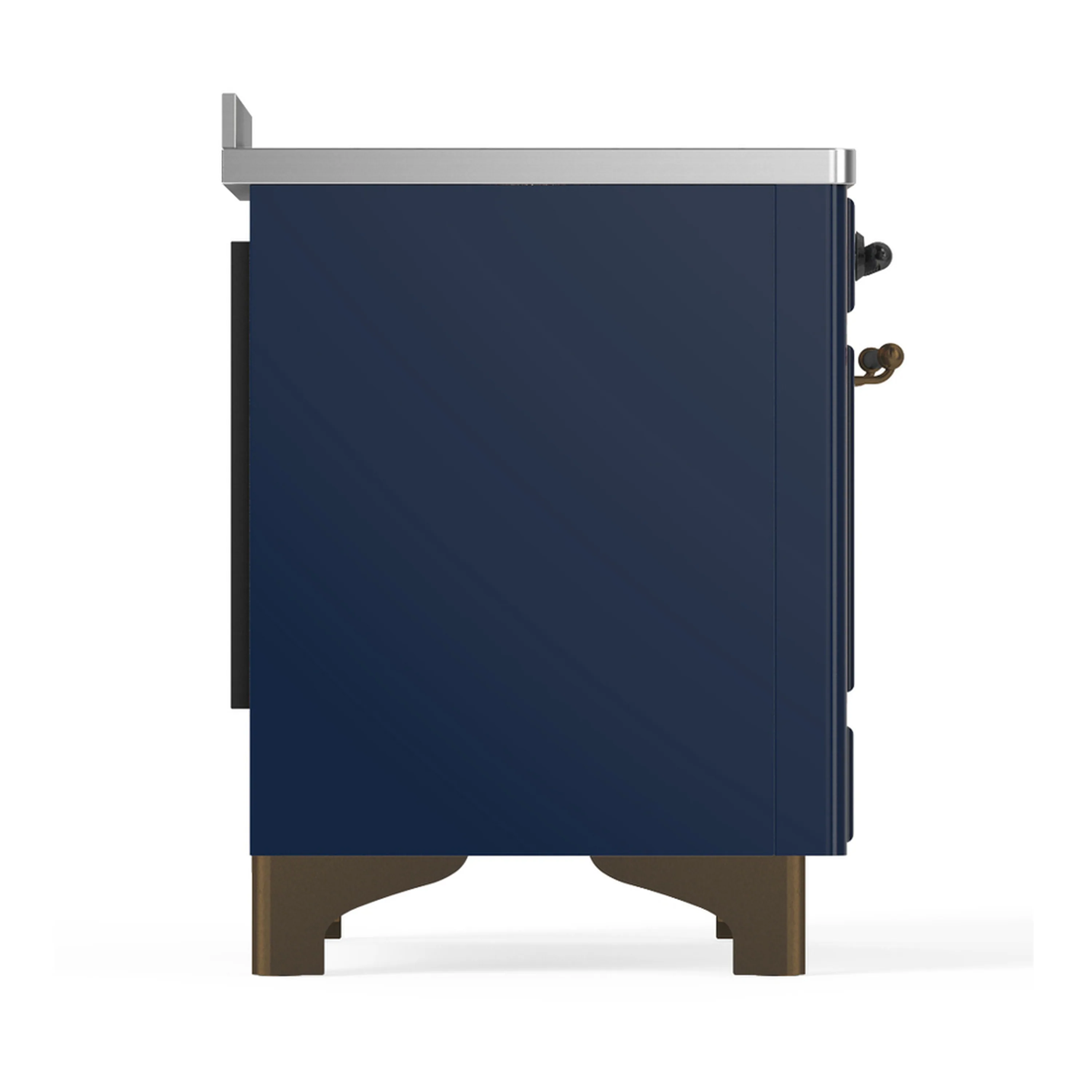 ILVE Majestic III 48-Inch Induction Range with 6 Induction Elements and Triple Glass Door Electric Oven in Mightnight Blue with Burnished Trim (UMIB48NR3MBB) - Image 8