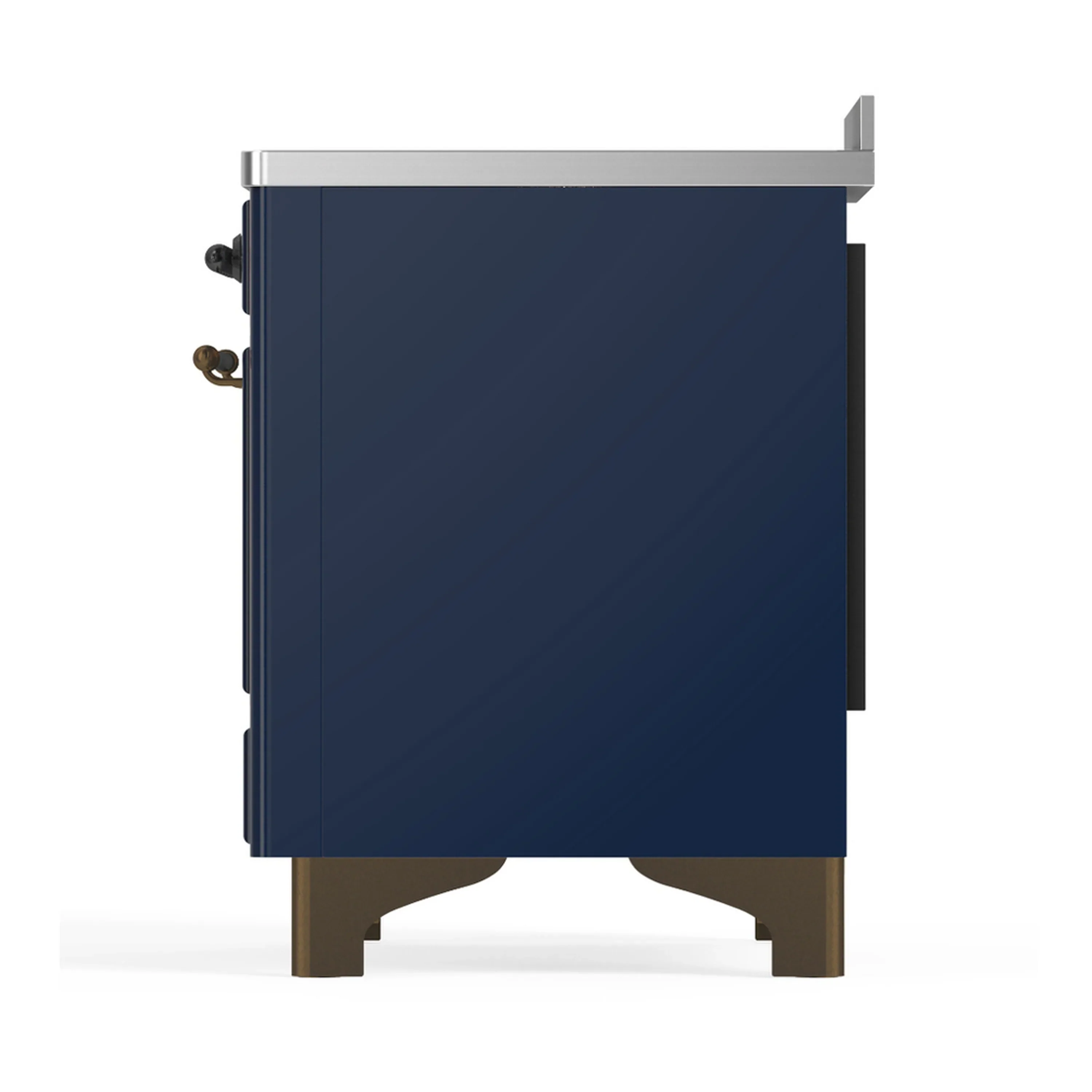 ILVE Majestic III 48-Inch Induction Range with 6 Induction Elements and Triple Glass Door Electric Oven in Mightnight Blue with Burnished Trim (UMIB48NR3MBB) - Image 9