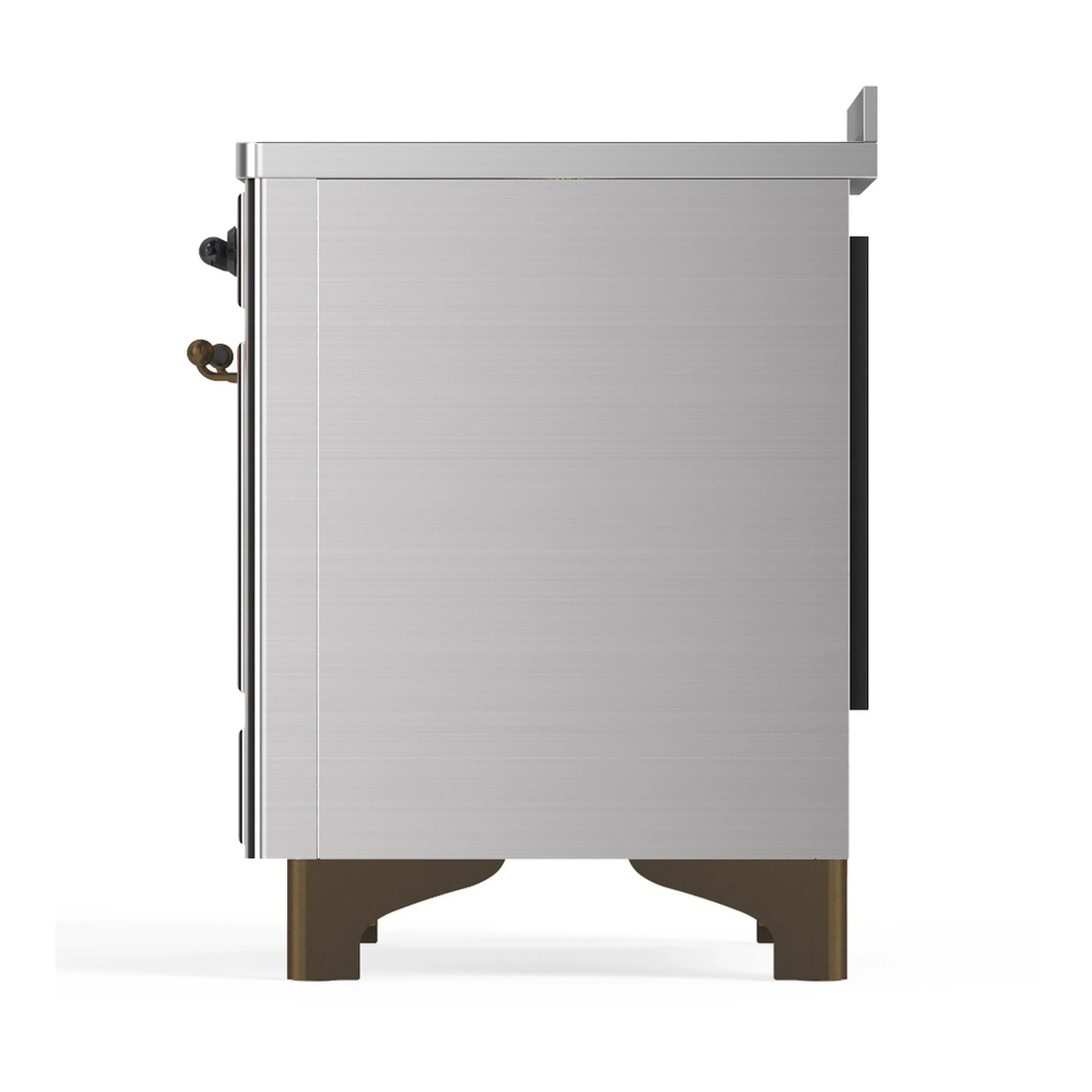 ILVE Majestic III 48-Inch Induction Range with 6 Induction Elements and Triple Glass Door Electric Oven in Stainless Steel with Burnished Trim (UMIB48NR3SSB) - Image 9